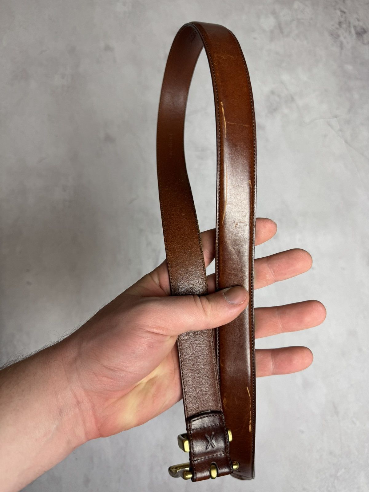 Polo Ralph Lauren × Ralph Lauren × Vintage Polo Ralph Lauren Belt Brown Leather Size ONE SIZE - 9 Thumbnail
