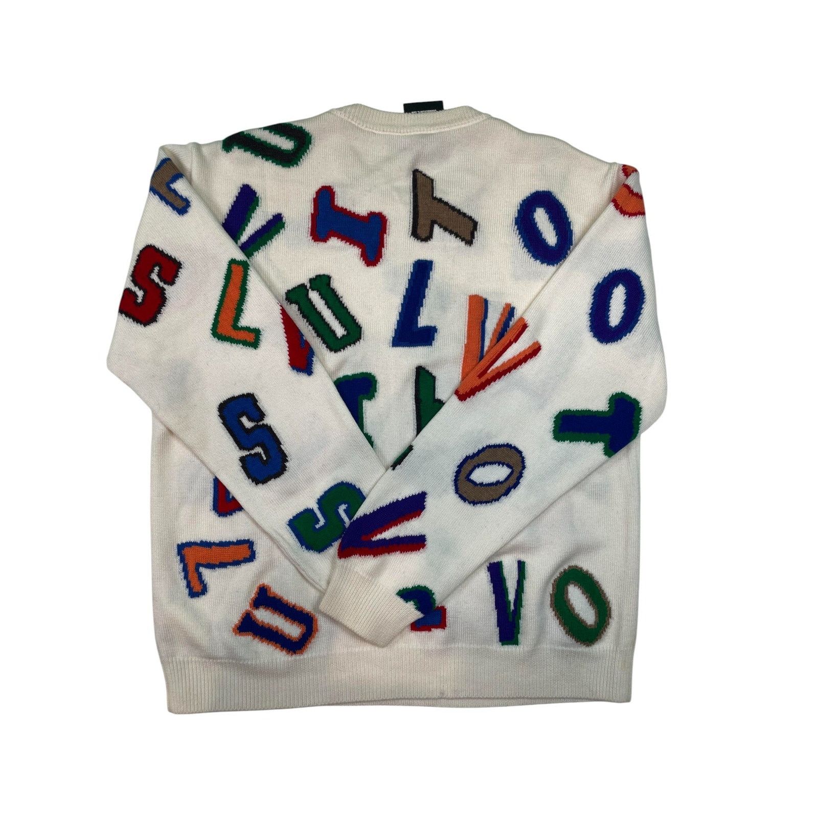 Louis Vuitton LV x NBA Crewneck Cream Multi ABC Size XXL / US 16-18 / IT 52-54 - 2 Thumbnail