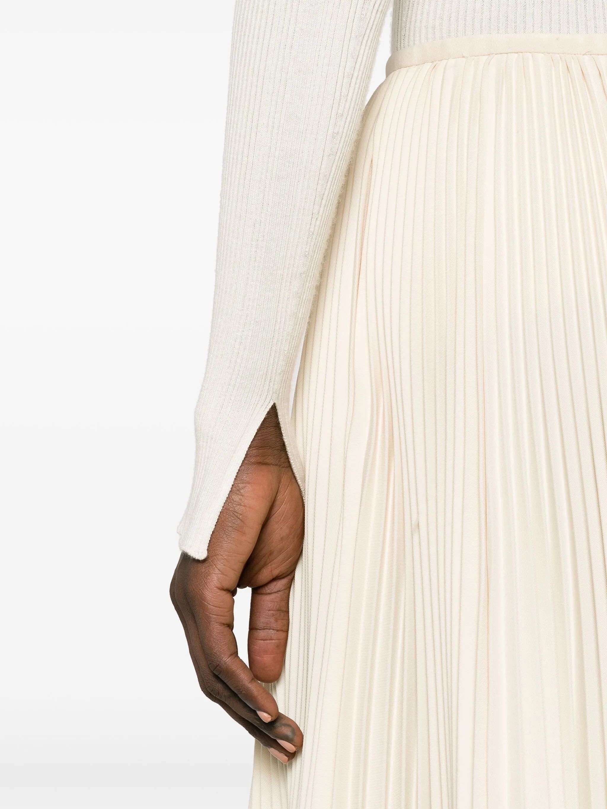 Lanvin o1y0326 Crewneck Sweater in White Size L / US 10 / IT 46 - 5 Thumbnail