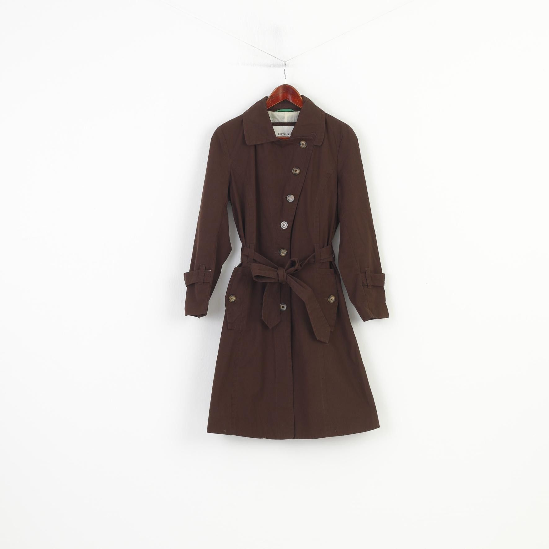 Vintage Leevalley Women M Coat Brown Trench Cotton 9767 Size M / US 6-8 / IT 42-44 - 1 Thumbnail