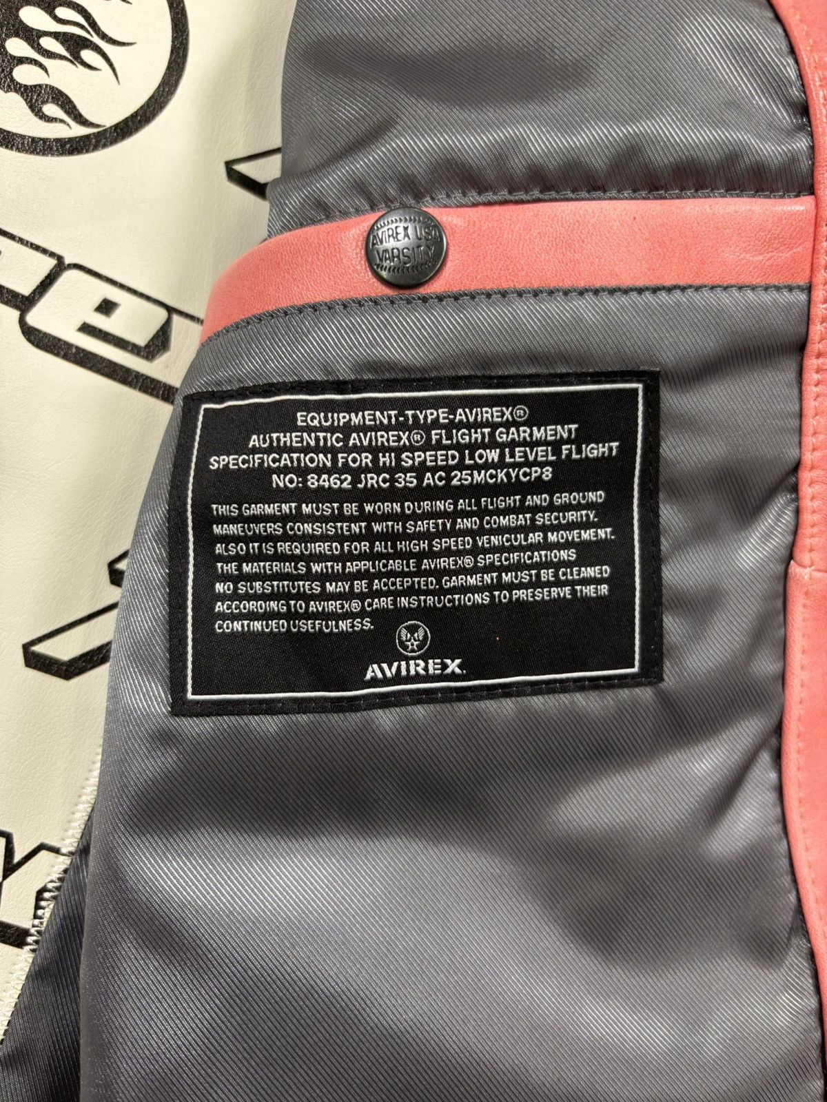 Avirex × HELLSTAR Hellstar x Avirex Jacket, Salvage Red Size US L / EU 52-54 / 3 - 13 Thumbnail