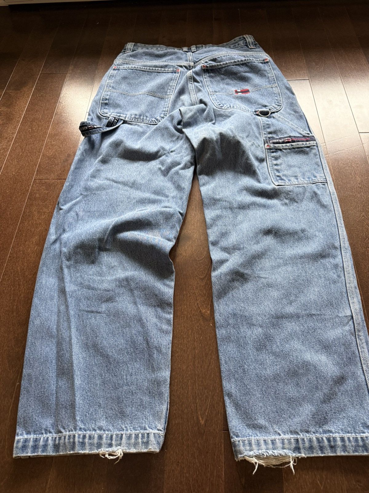 Bugle Boy Vintage Bugle Boy Flag Baggy 90’s Carpenter Cargo Jeans Size US 31 - 2 Thumbnail