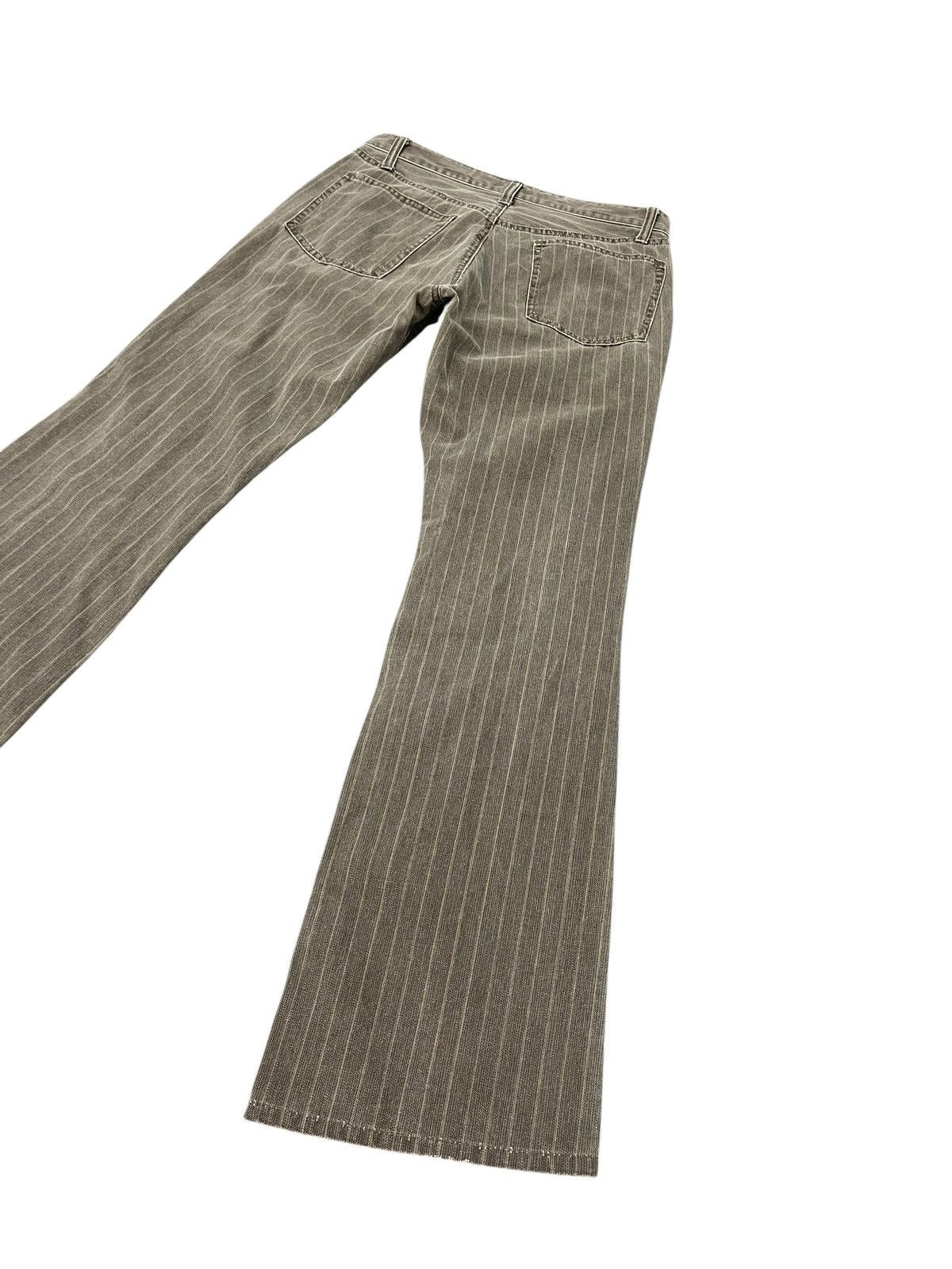 If Six Was Nine Flare Jeans Schlussel Japan Faded Striped Boot Cut 2🟦4 Size US 29 - 13 Thumbnail