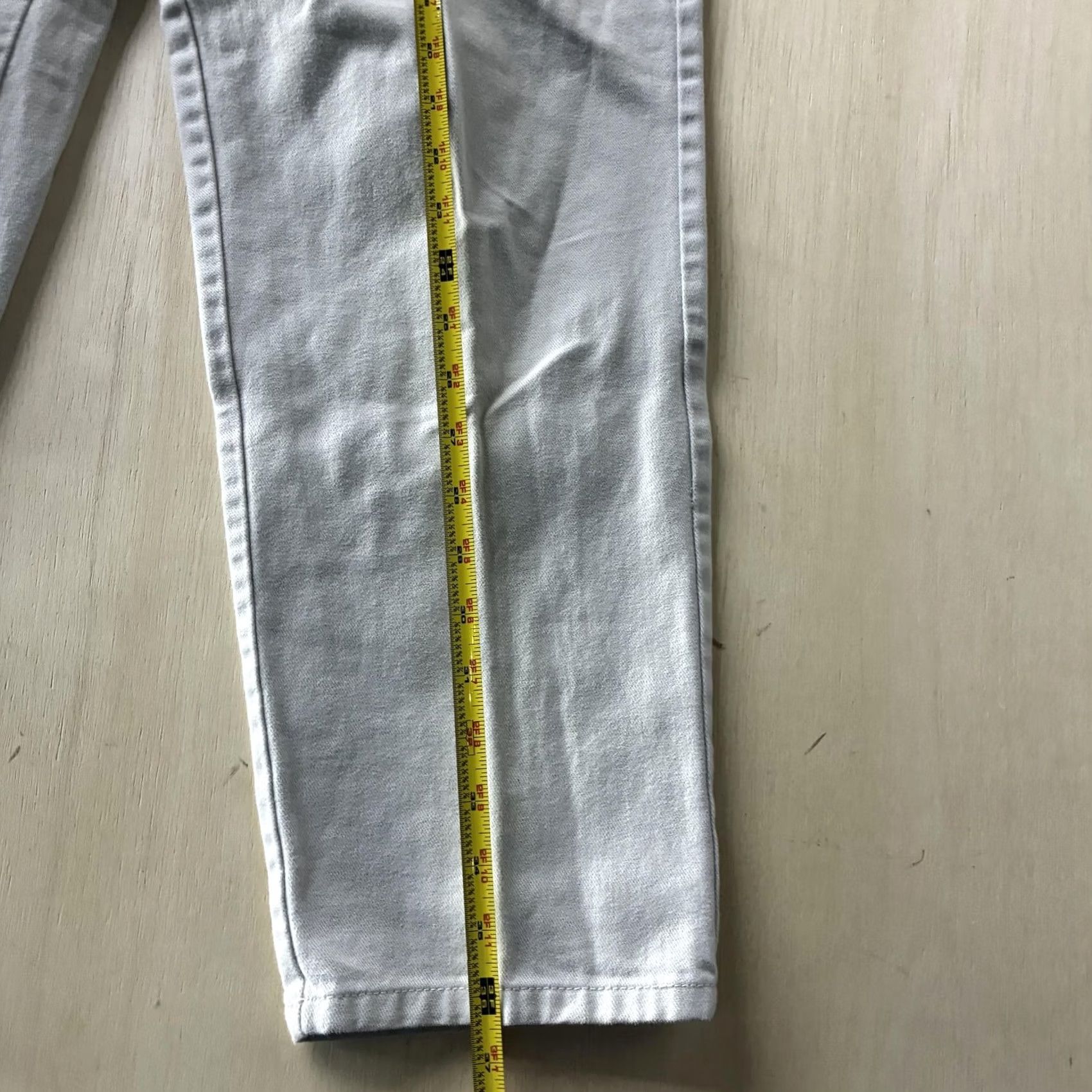 Bill Blass Bill Blass Jeans Womens 10P White Denim Straight Regular Cotton Light Wash Size 32" / US 10 / IT 46 - 3 Thumbnail