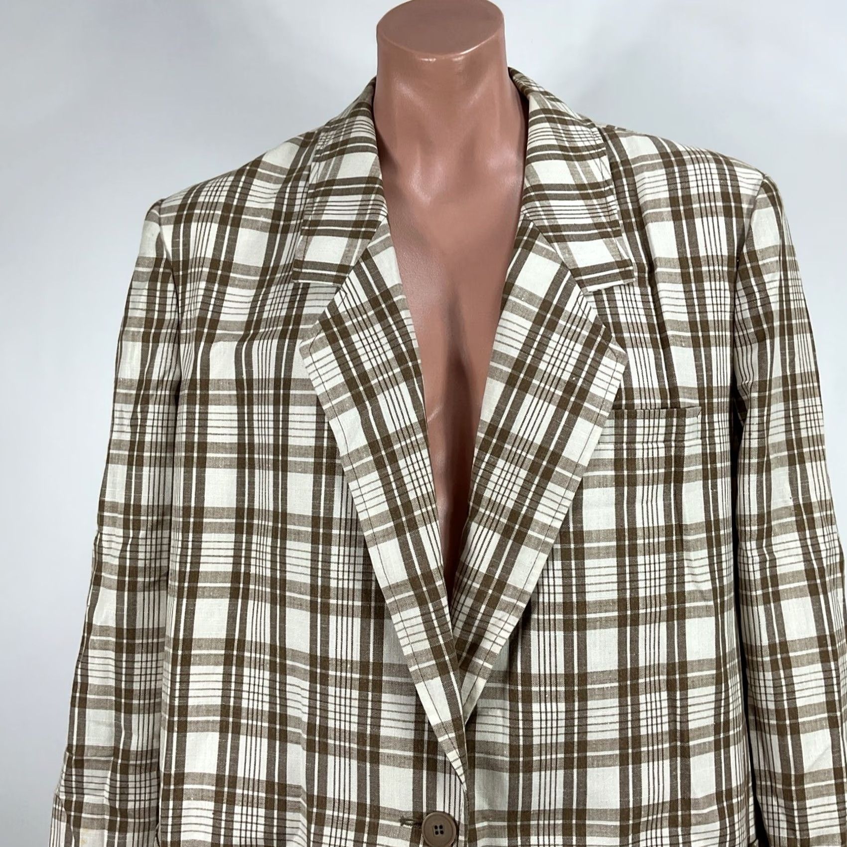 Pendleton VTG Country Sophisticates Pendleton Plaid Blazer Jacket PLUS 20W Tall Checker Size 3XL / US 20-22 - 3 Thumbnail