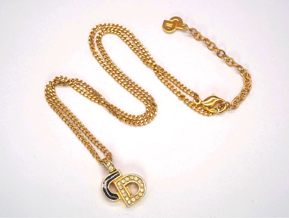 Dior Authentic Vintage Christian Dior CD Logo Pendant Necklace Size ONE SIZE - 4 Thumbnail