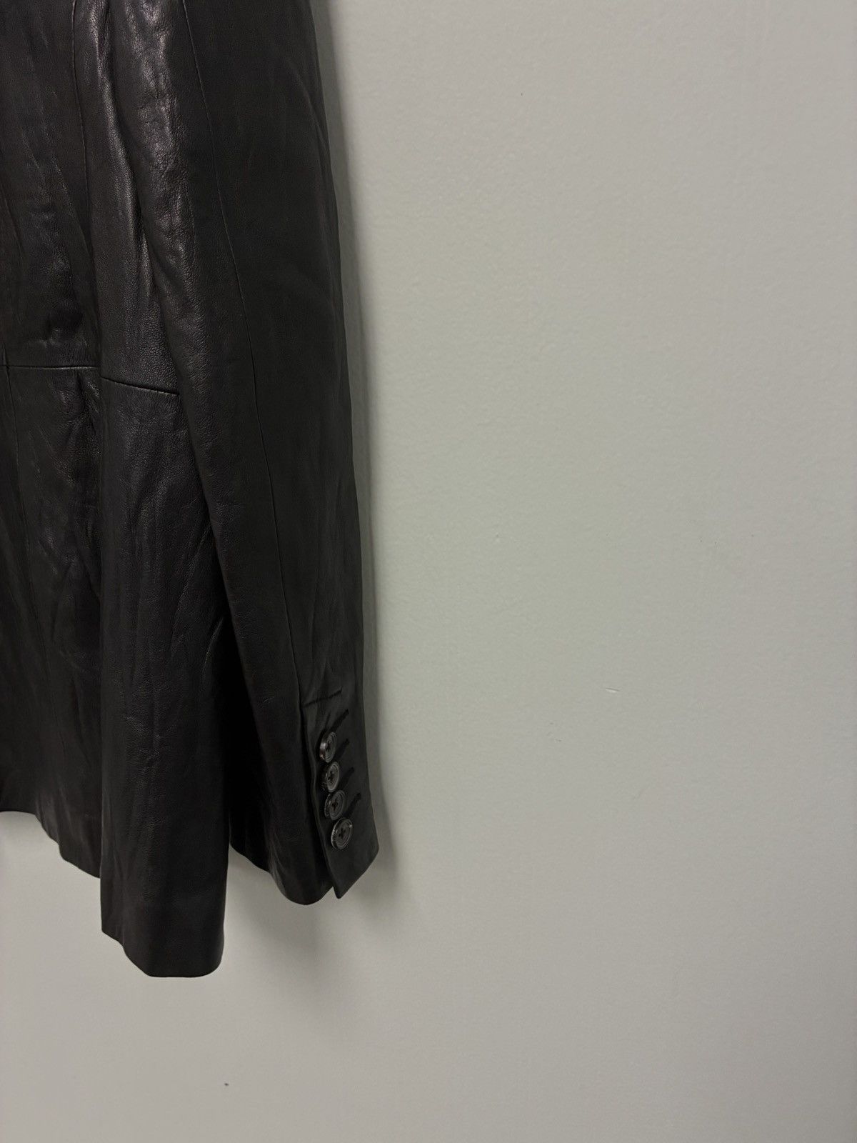 John Varvatos Peak lapel leather jacket EU 58 USA 48 Size US XXL / EU 58 / 5 - 12 Thumbnail