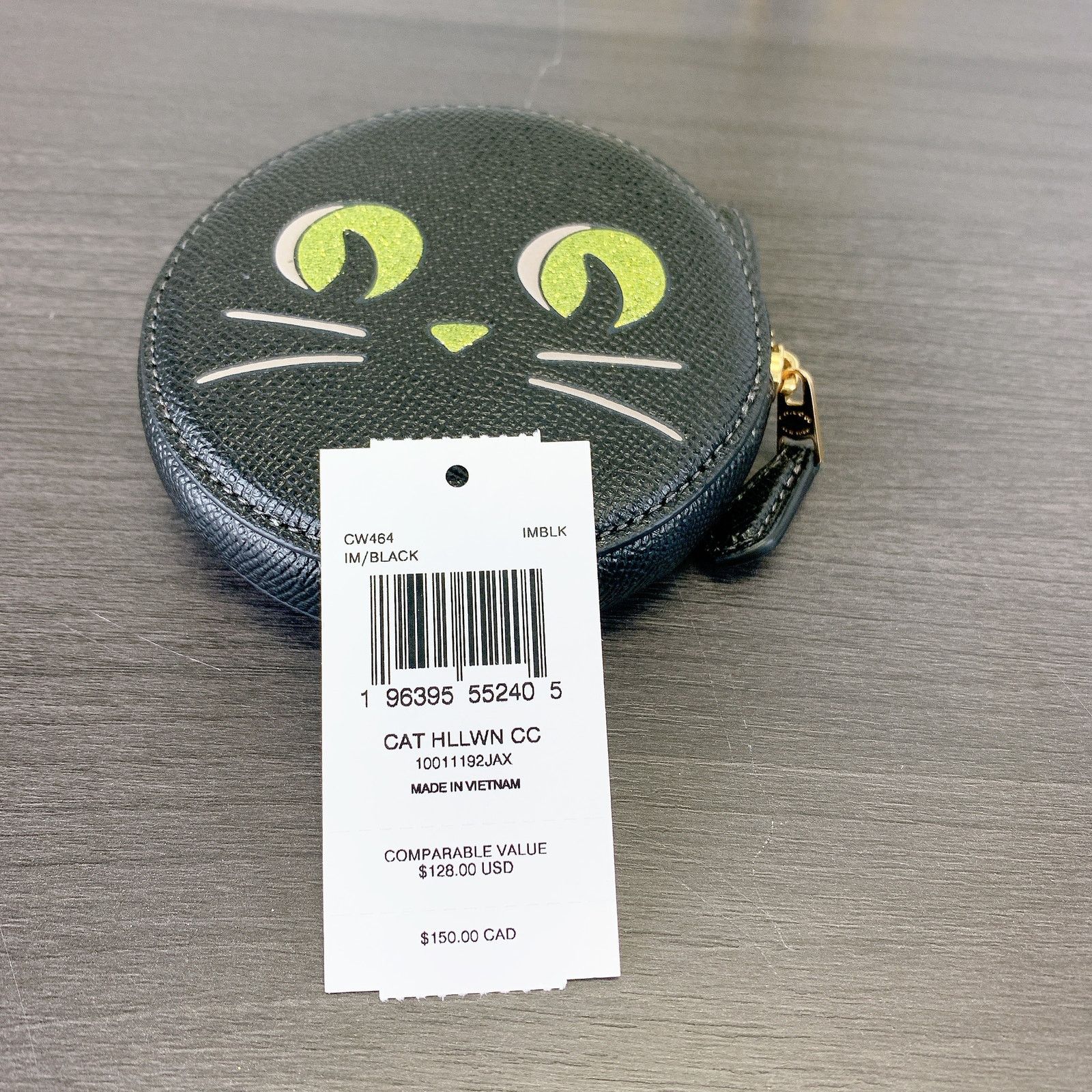 Coach Coach CW464 Coin Case With Halloween Cat IN Black Size ONE SIZE - 6 Thumbnail