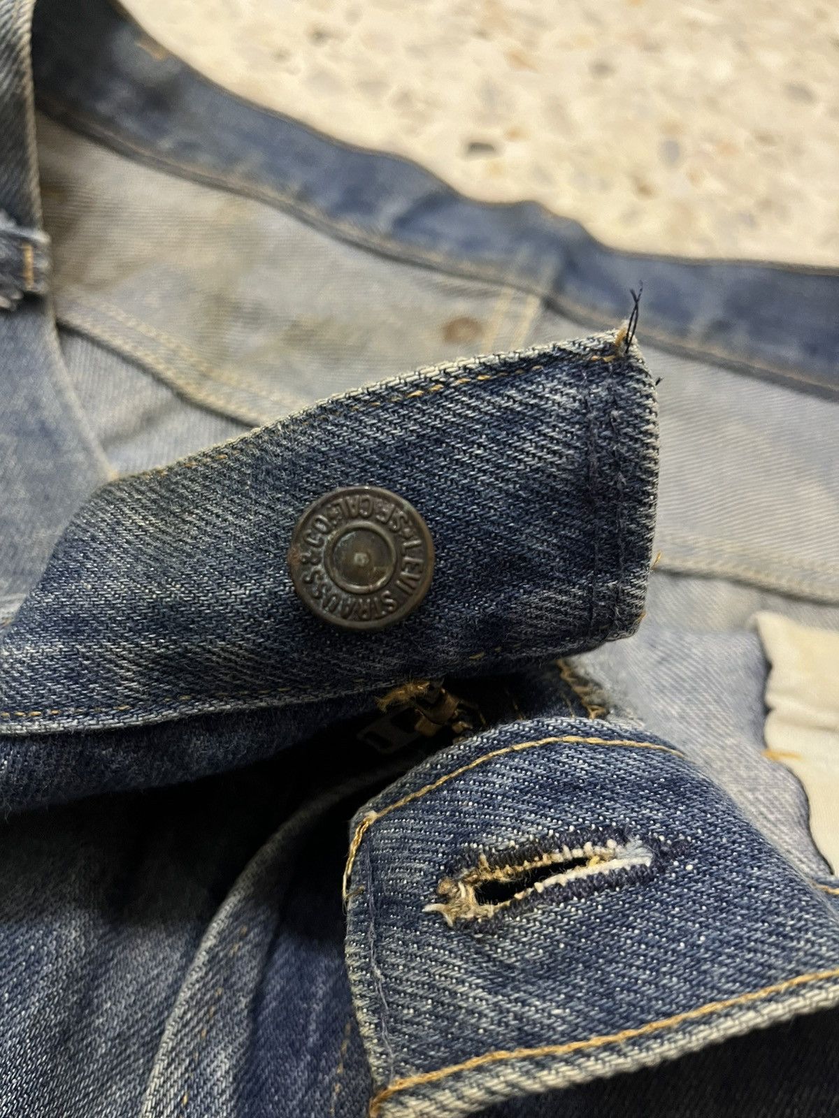 Levi's True crazy vintage rare 70s levis oren tag 646 bell bottom Size US 37 - 16 Thumbnail