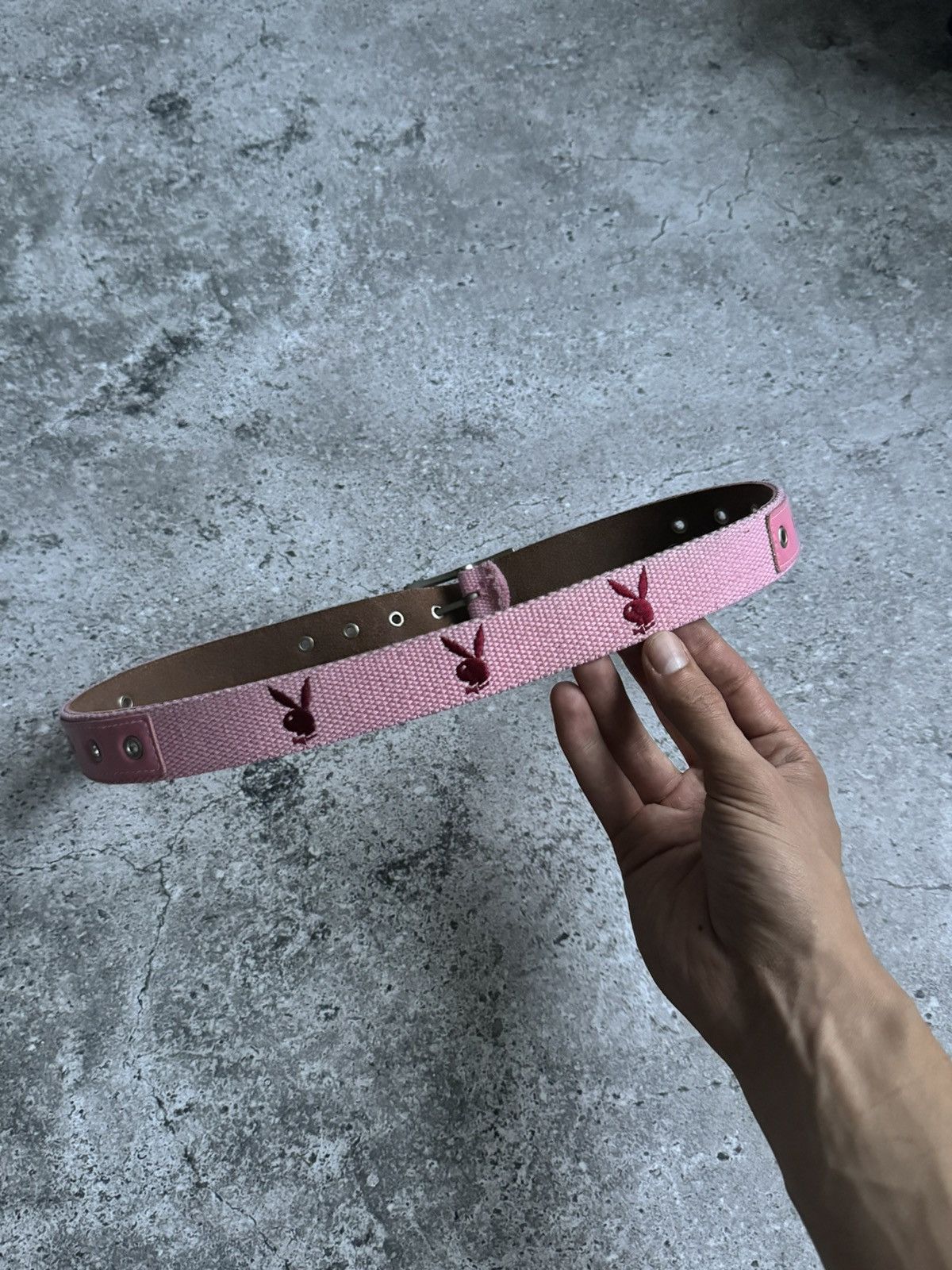 Playboy × Vintage Vintage PlayBoy leather pink Y2K belt Size ONE SIZE - 2 Thumbnail
