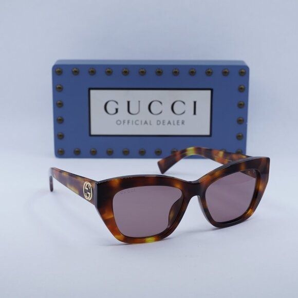 Gucci 🕶️ New Gucci GG1844SA 003 Sunglasses - Shiny Havana Frame Size ONE SIZE - 5 Thumbnail