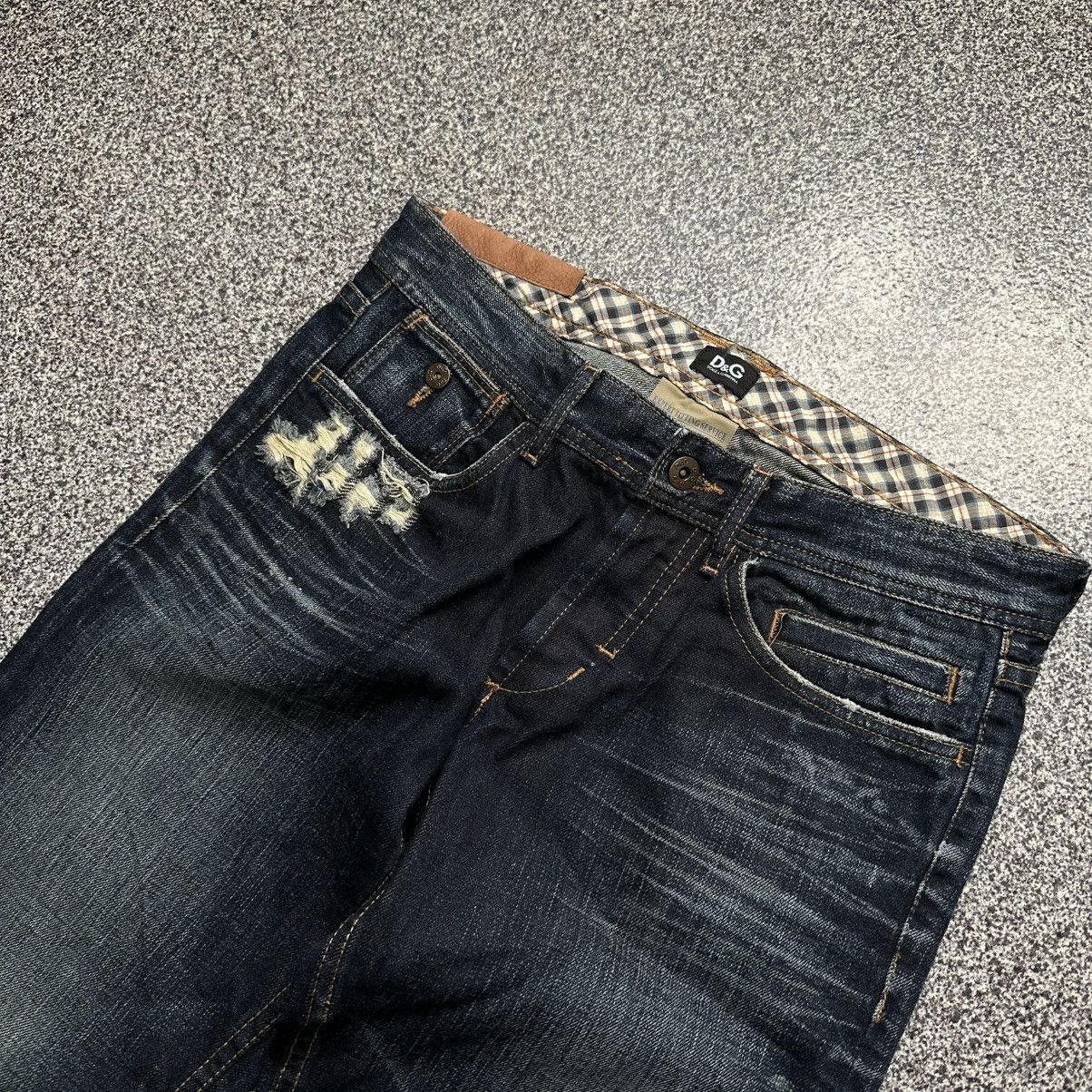 Dolce & Gabbana Dolce & Gabanna Vintage Flared Blue Jeans Y2K 2000's Retro Size 30" / US 8 / IT 44 - 4 Thumbnail