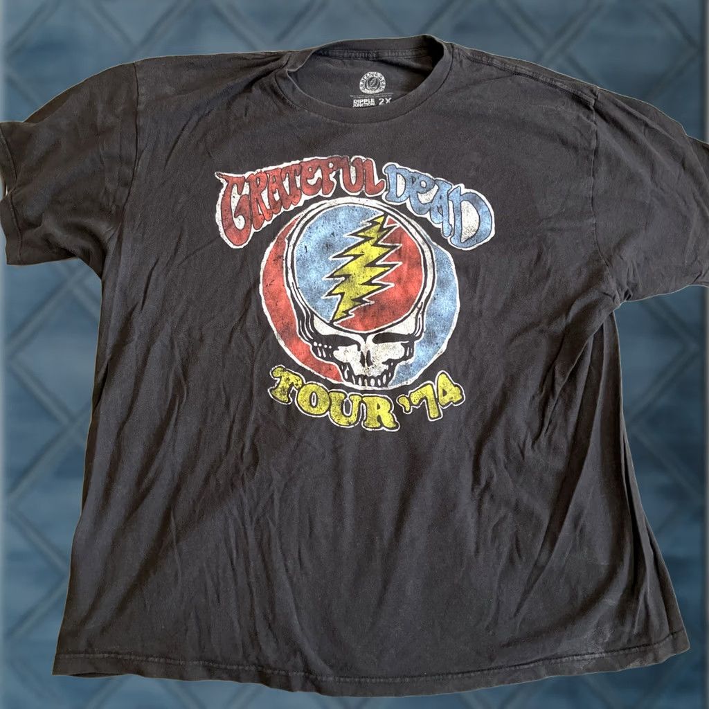 Ripple Junction Ripple Junction Grateful Dead 1974 Tour Stealie T Shirt XXL Men Size US XXL / EU 58 / 5 - 1 Thumbnail