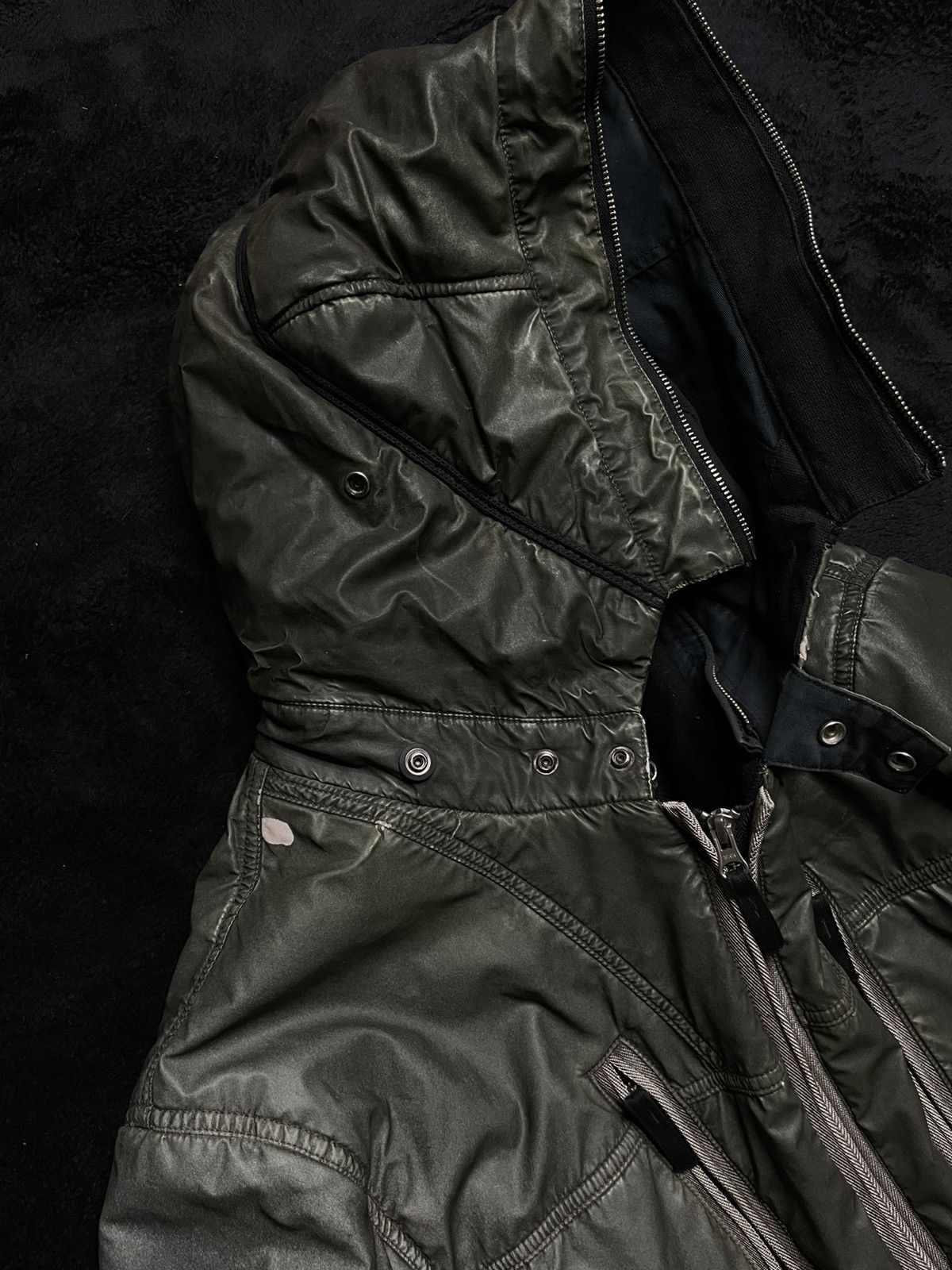 Stone Island AW2010 Archive Stone Island Liquid Reflective Bomber Jacket Size US XL / EU 56 / 4 - 11 Thumbnail
