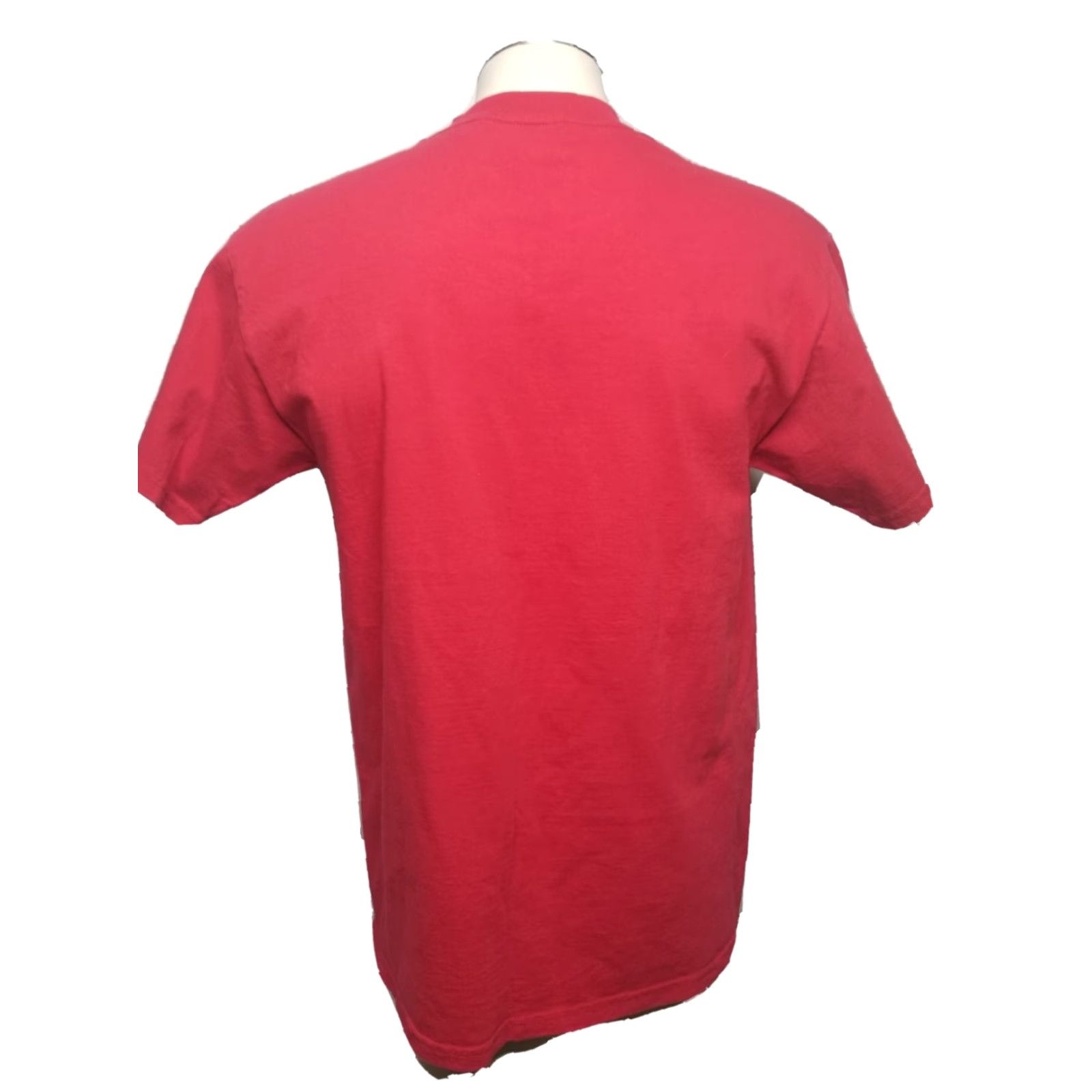 Lee Vintage Proud to be a Firefighter T Shirt Eagle USA American Flag FL Mens M Red 1990s Flag Short Sleeve Crew Neck Cotton Classic Brand Lee Size US M / EU 48-50 / 2 - 4 Thumbnail