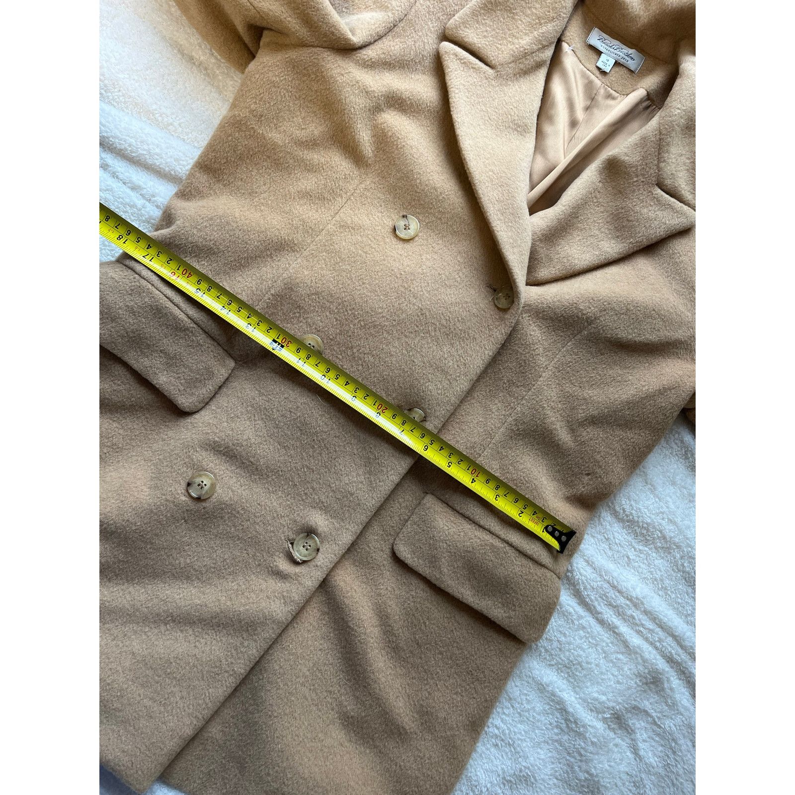 Brooks Brothers Vtg 90s Ralph Lauren Bergdorf Goodman women’s 12 Wool Trench Size XL / US 12-14 / IT 48-50 - 6 Thumbnail