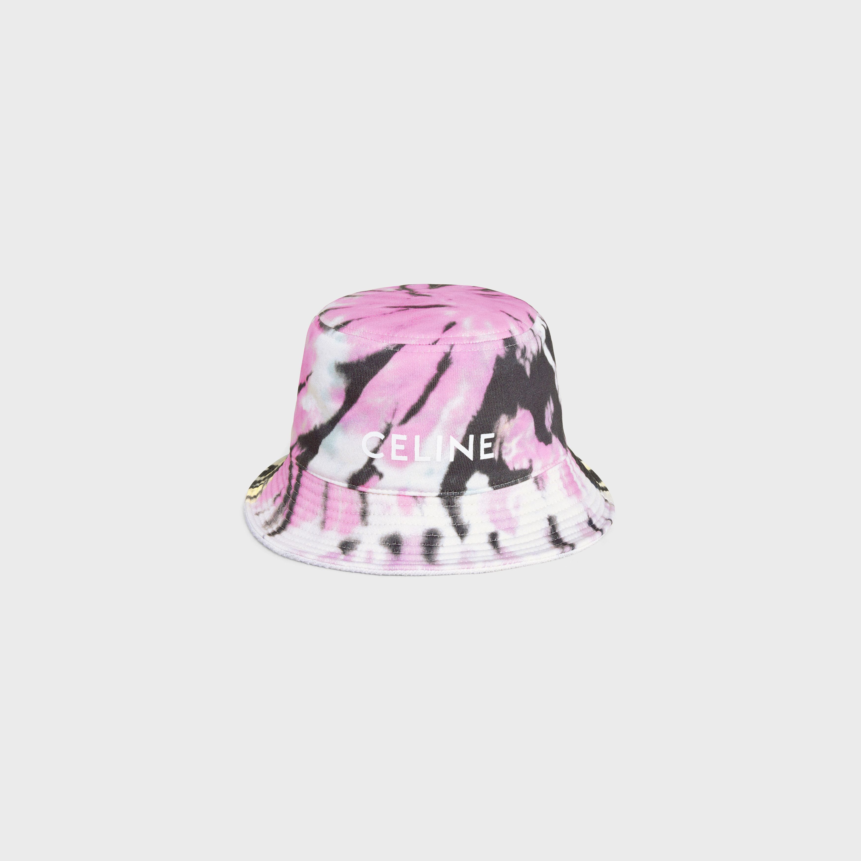 Celine Bucket Hat in Cotton Fleece Multicolor Pastel Size ONE SIZE - 1 Thumbnail