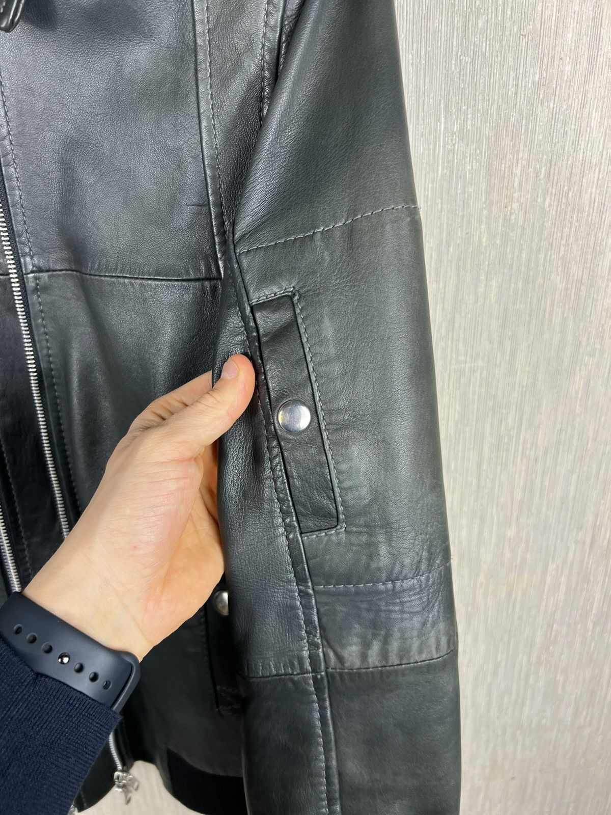 GOOSECRAFT Vintage Goose Craft bomber leather jacket double zip Size US L / EU 52-54 / 3 - 12 Thumbnail