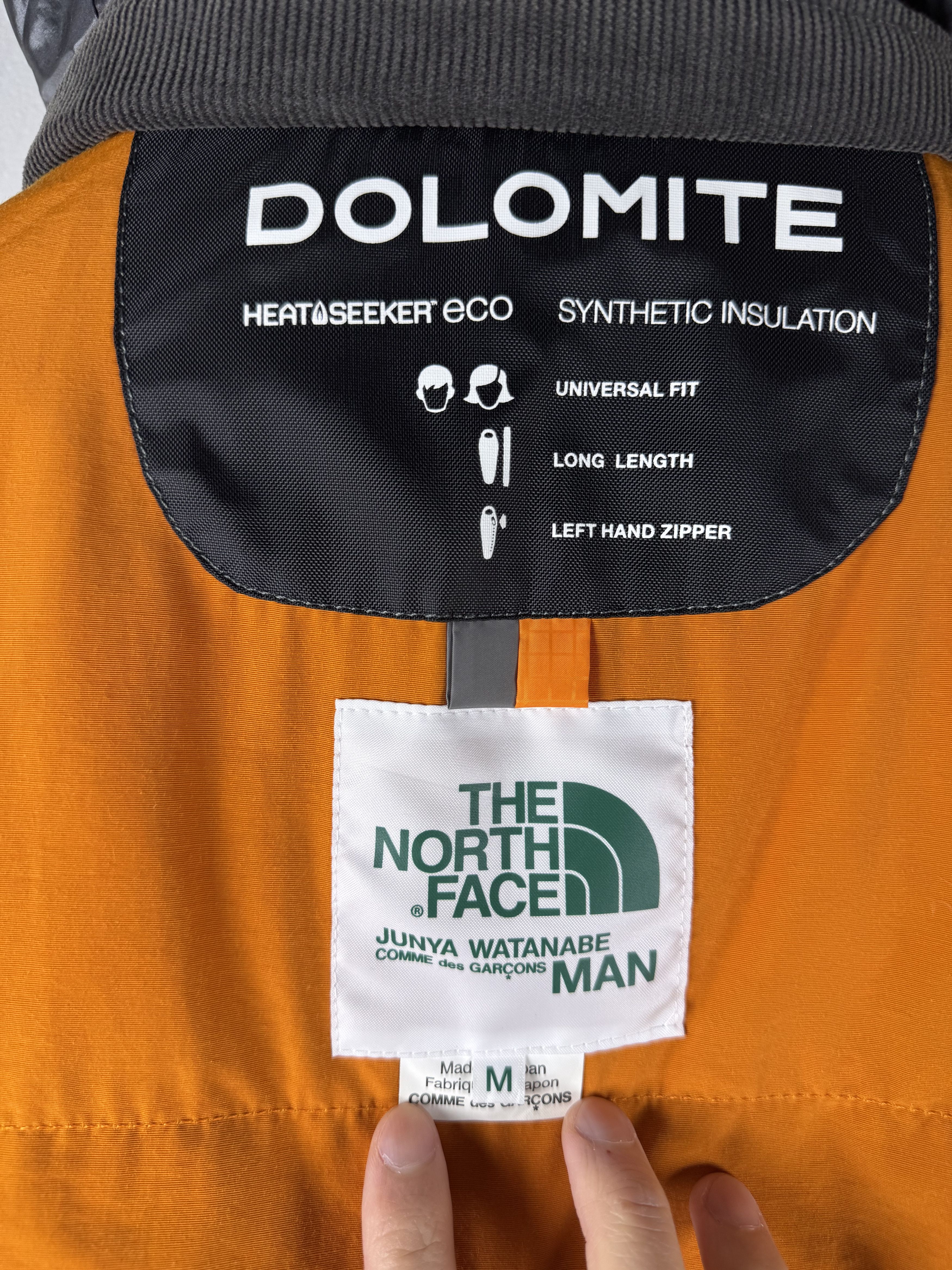 Junya Watanabe × The North Face AW18 Dolomite Sleeping Bag Jacket Orange M Size US M / EU 48-50 / 2 - 8 Thumbnail