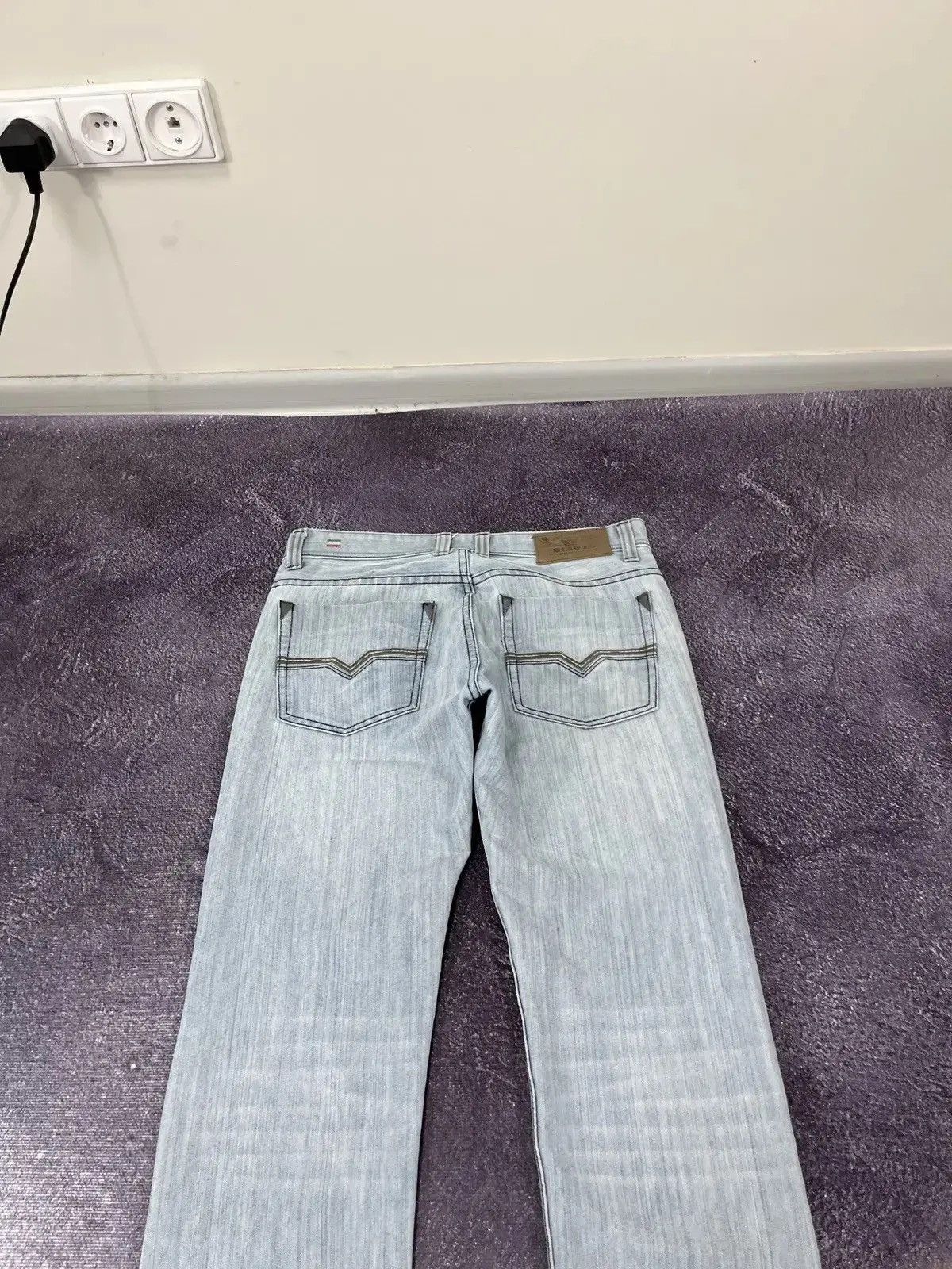 Diesel × Vintage Vintage Diesel Sky Brand Y2K Light Blue Avant Garde Jeans Size US 30 / EU 46 - 4 Thumbnail