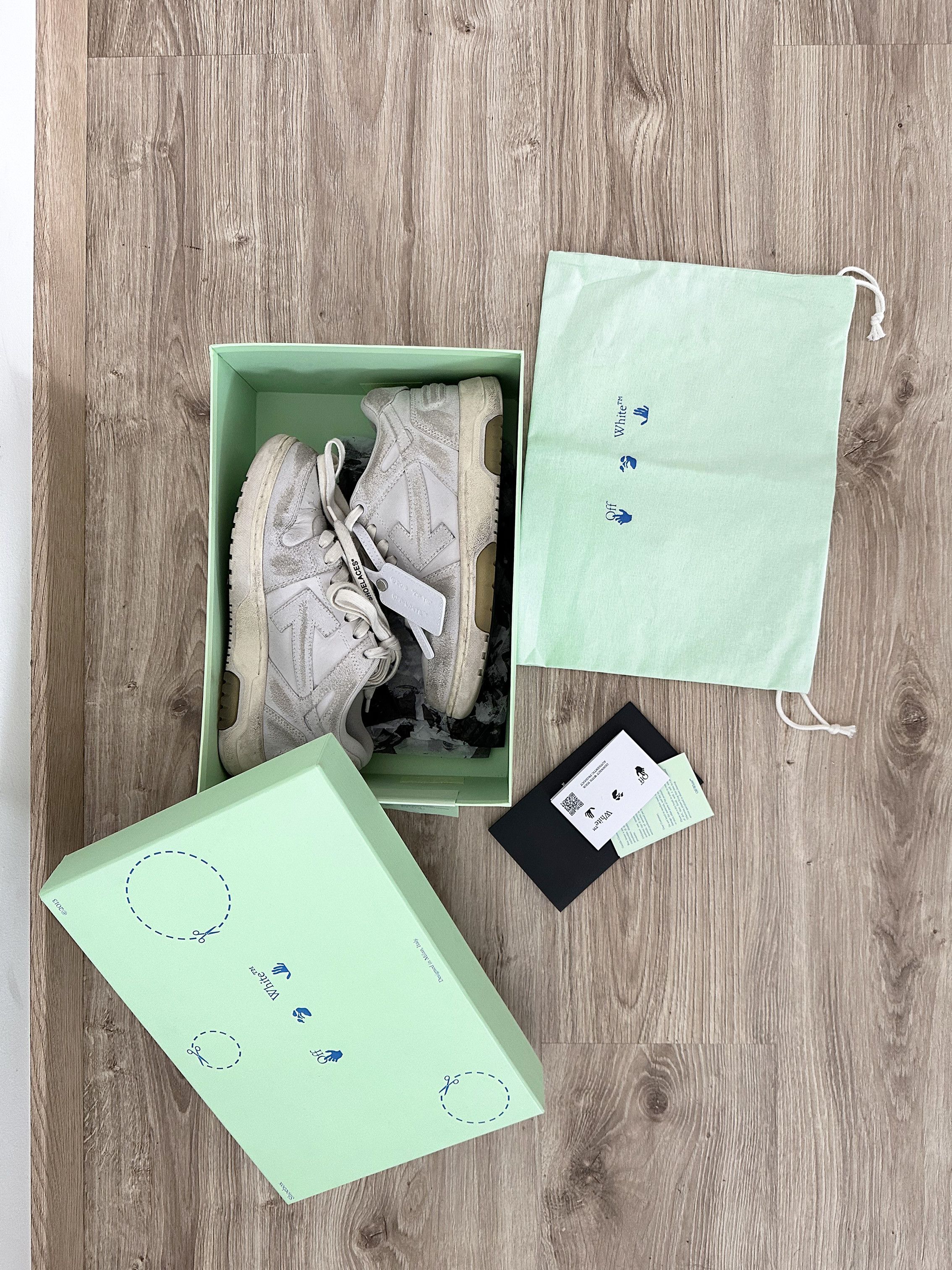 Off-White Off White Out of Office Vintage Leather Sneakers Size US 7 / IT 37 - 7 Thumbnail