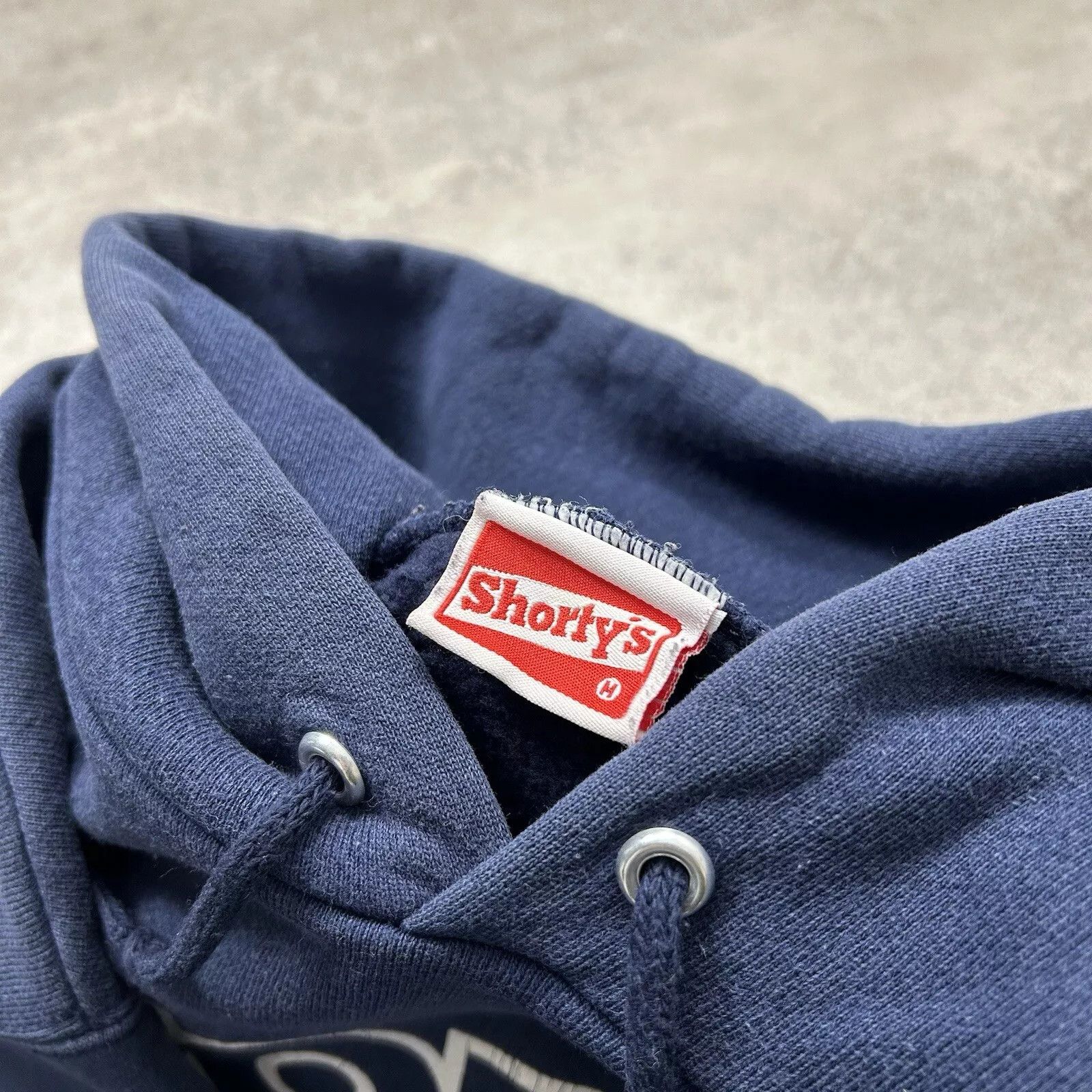 Shorty's Skateboards × Vintage SHORTY'S SKATEBOARDS LOGO SWEATSHIRT HOODIE NAVY BLUE SIZE M Size US M / EU 48-50 / 2 - 4 Thumbnail