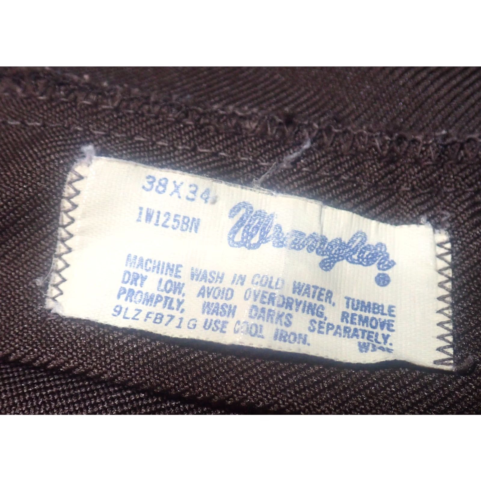 Wrangler VINTAGE Wrangler USA Brown Twill Polyester Dress Jeans Wide Flared Boot Jeans 38x31 Talon Zip Mens Size US 38 / EU 54 - 4 Thumbnail