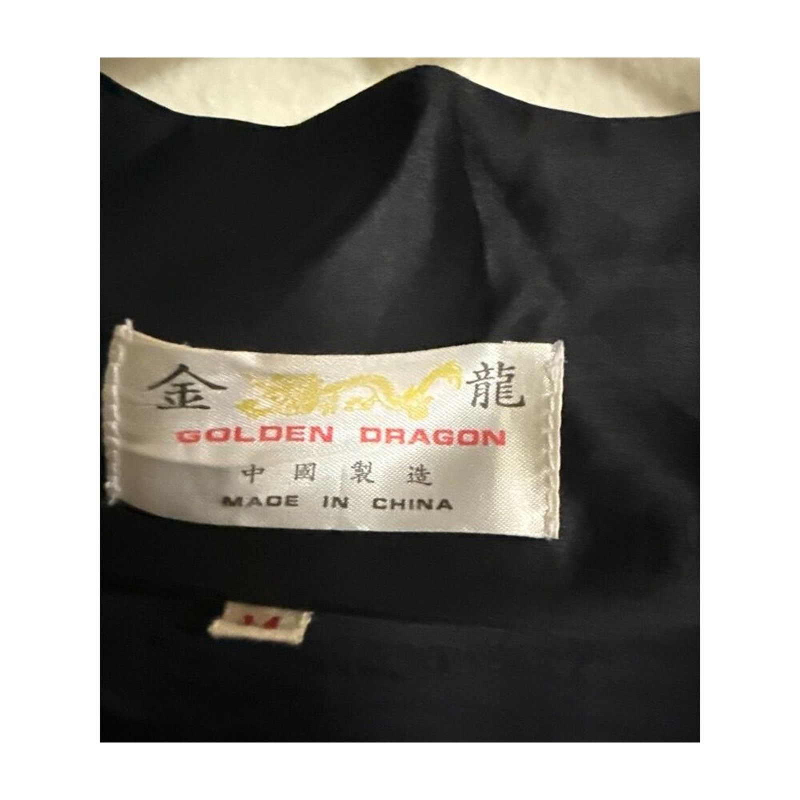 & Other Stories Golden Dragon Embroidered Kimono – Black Silk Size ONE SIZE - 3 Thumbnail