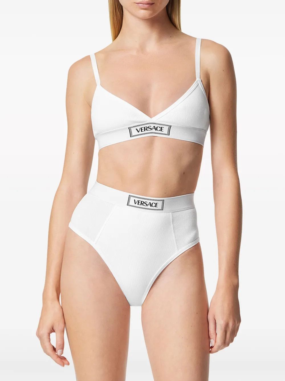Versace o1y0226 Size : 2 US Logo Triangle Bra in White Size ONE SIZE - 3 Thumbnail