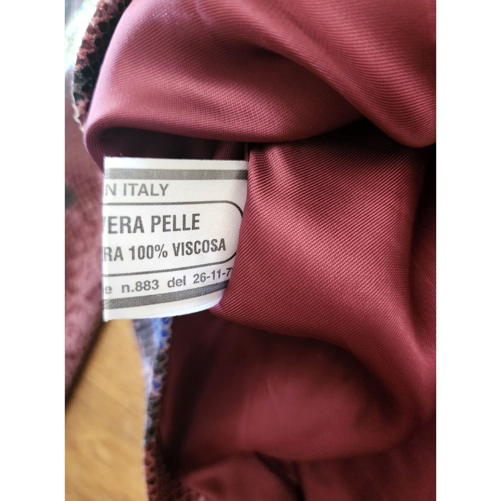 Vera Pelle Vera Pelle Snakeskin Leather Jacket Women M Multicolor Python Slim Short Zip Italy Made Size M / US 6-8 / IT 42-44 - 7 Thumbnail