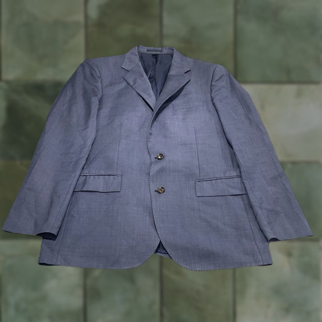 J.Crew J Crew Ludlow Blazer Jacket 42L Blue Tollegno 1900 100% Wool Made In Italy Size 42R - 1 Thumbnail