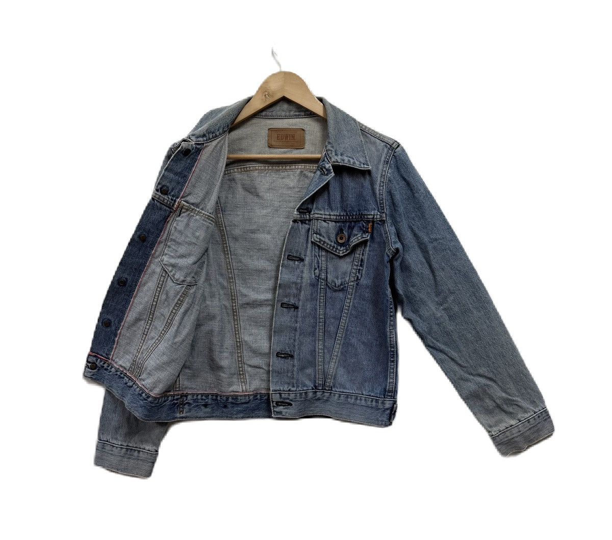 Edwin Vintage Edwin Selvedge Denim Jacket Trucker Size US S / EU 44-46 / 1 - 1 Thumbnail