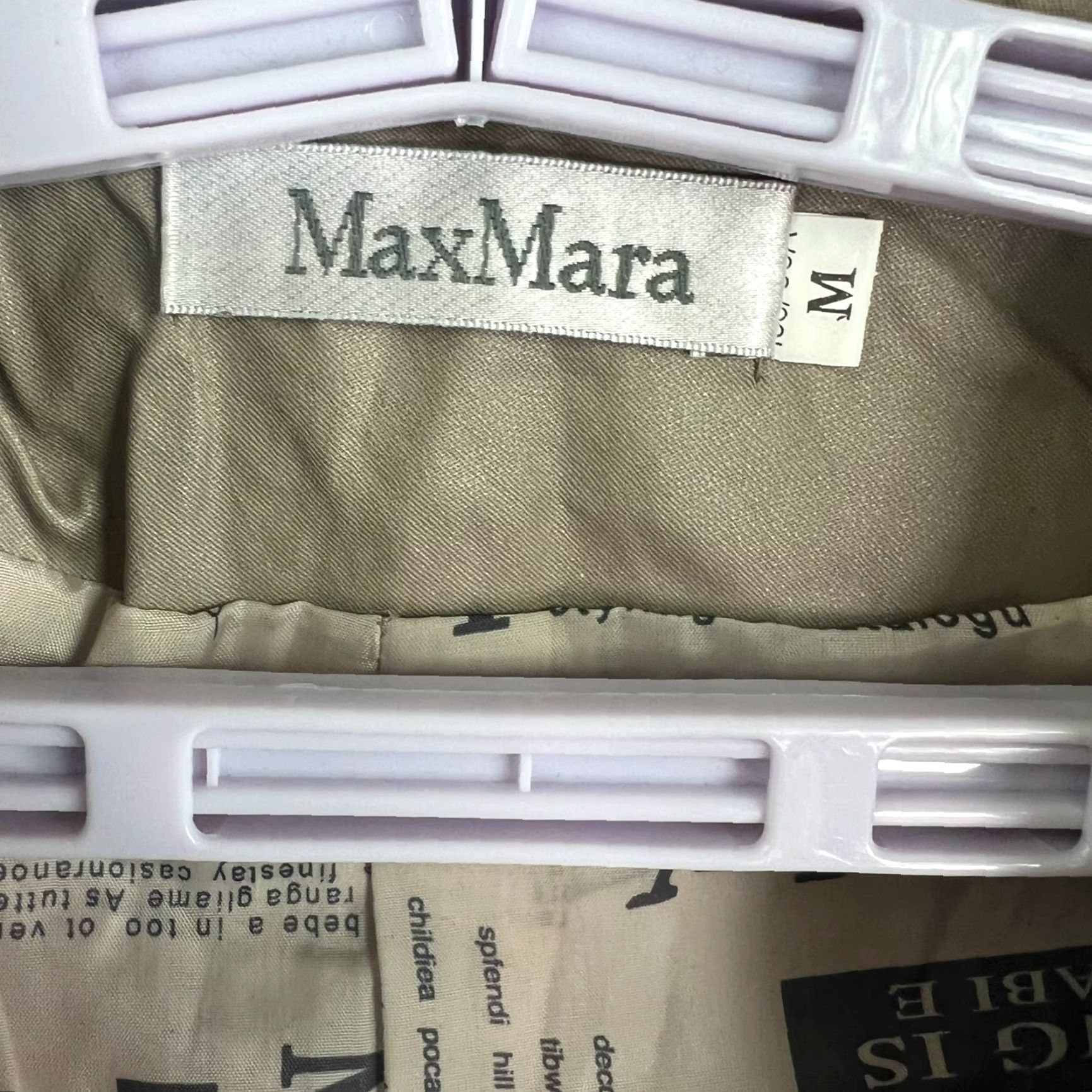 Max Mara Max Mara Coat Jr Size M Beige Double Breasted Belted Trench Scarf Sequin Womens Size M / US 6-8 / IT 42-44 - 6 Thumbnail