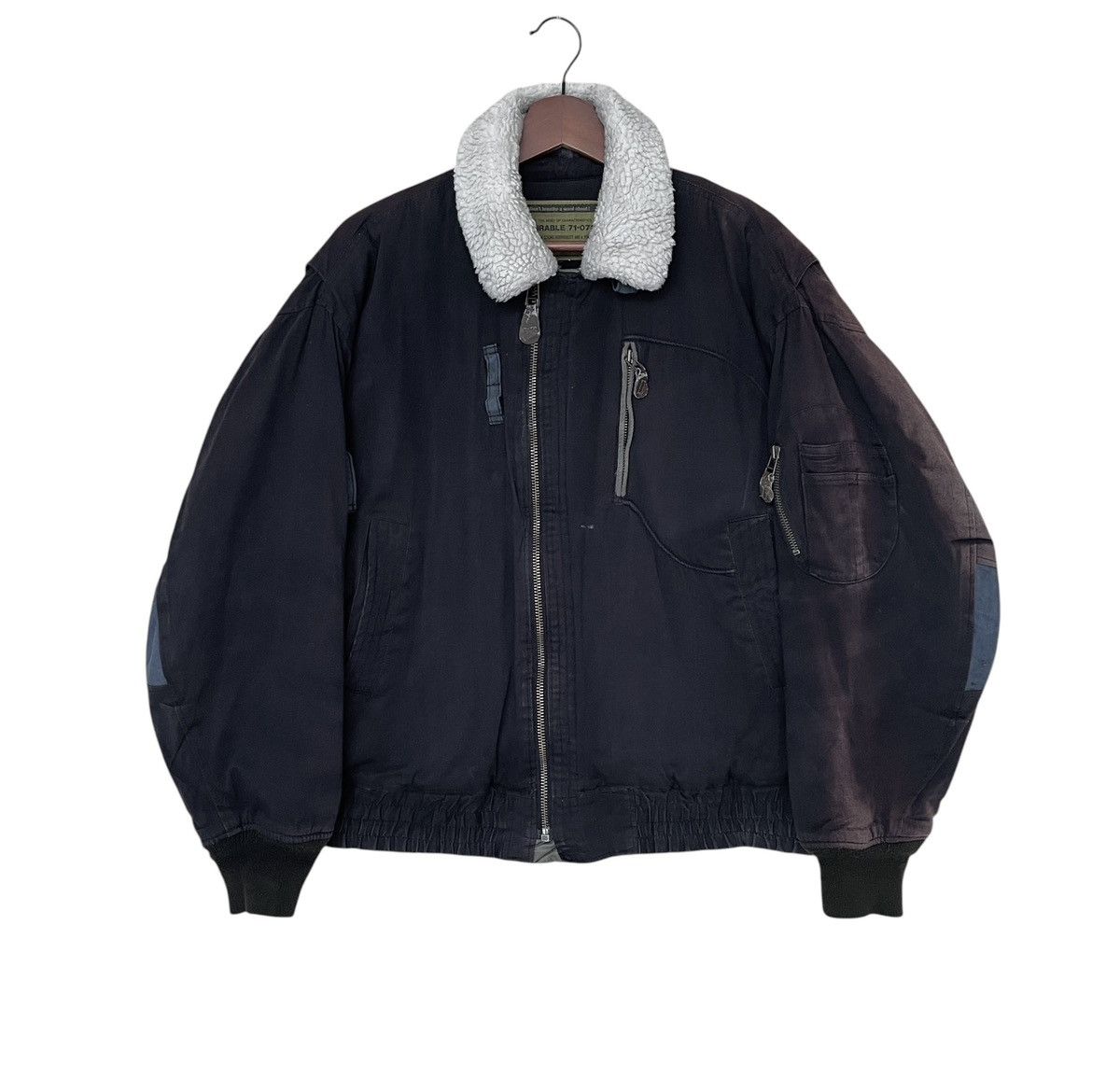 Vintage Vintage Brand Admirable Fur Bomber Jacket 1990s Size US S / EU 44-46 / 1 - 1 Thumbnail
