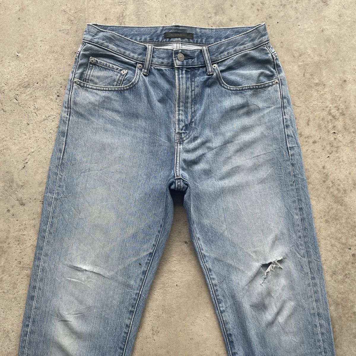 Japanese Brand W30x29💥 Vintage Japanese Faded Denim Jeans Pants Distressed Size US 30 / EU 46 - 3 Thumbnail