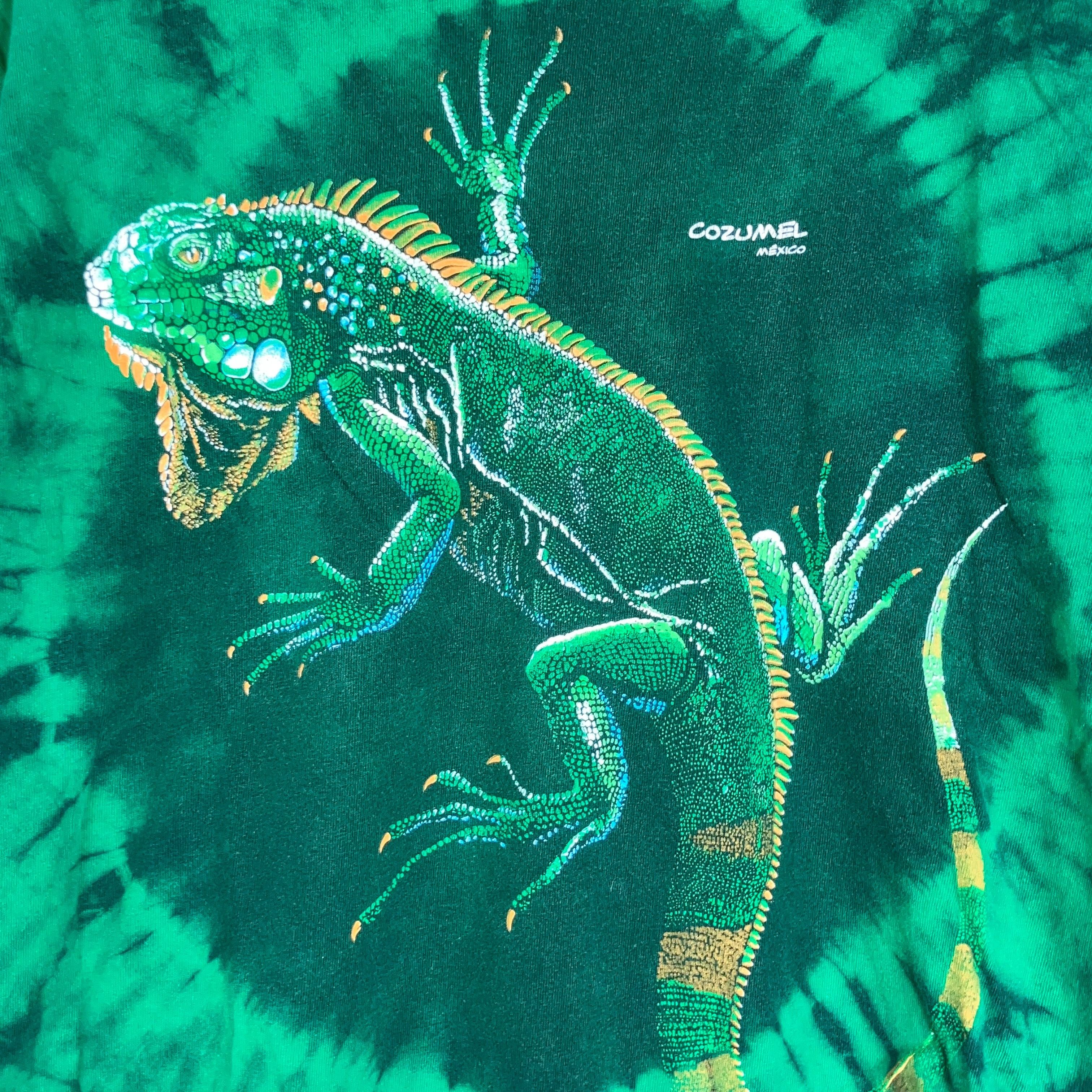 Vintage Y2K Cozumel Iguana Tie Dye Tee Size L Size US L / EU 52-54 / 3 - 4 Thumbnail