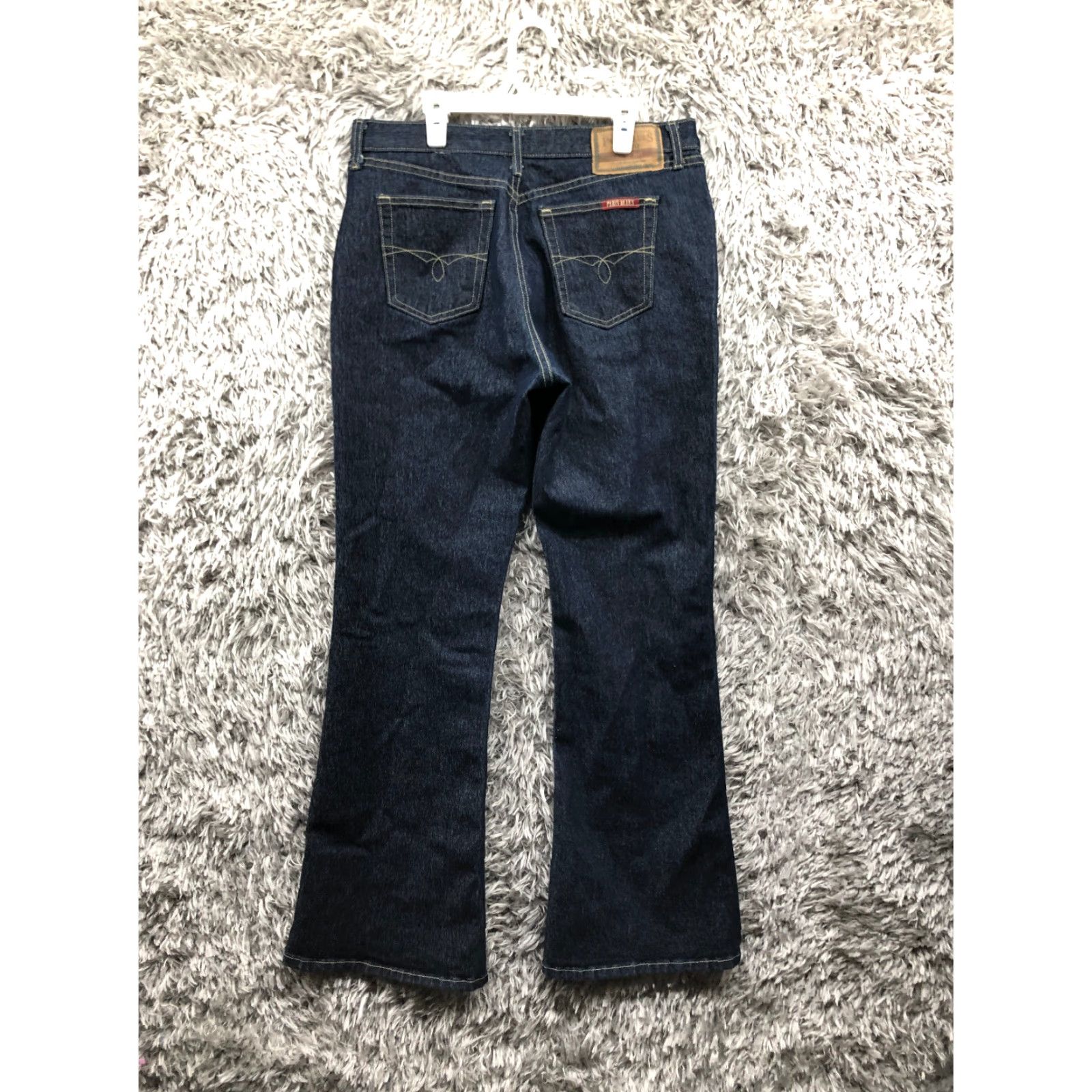 Vintage Paris Blues Jeans Size 13 Juniors Mid Rise Dark Wash Blue Denim Bootcut Women Size 34" / US 12 / IT 48 - 5 Thumbnail