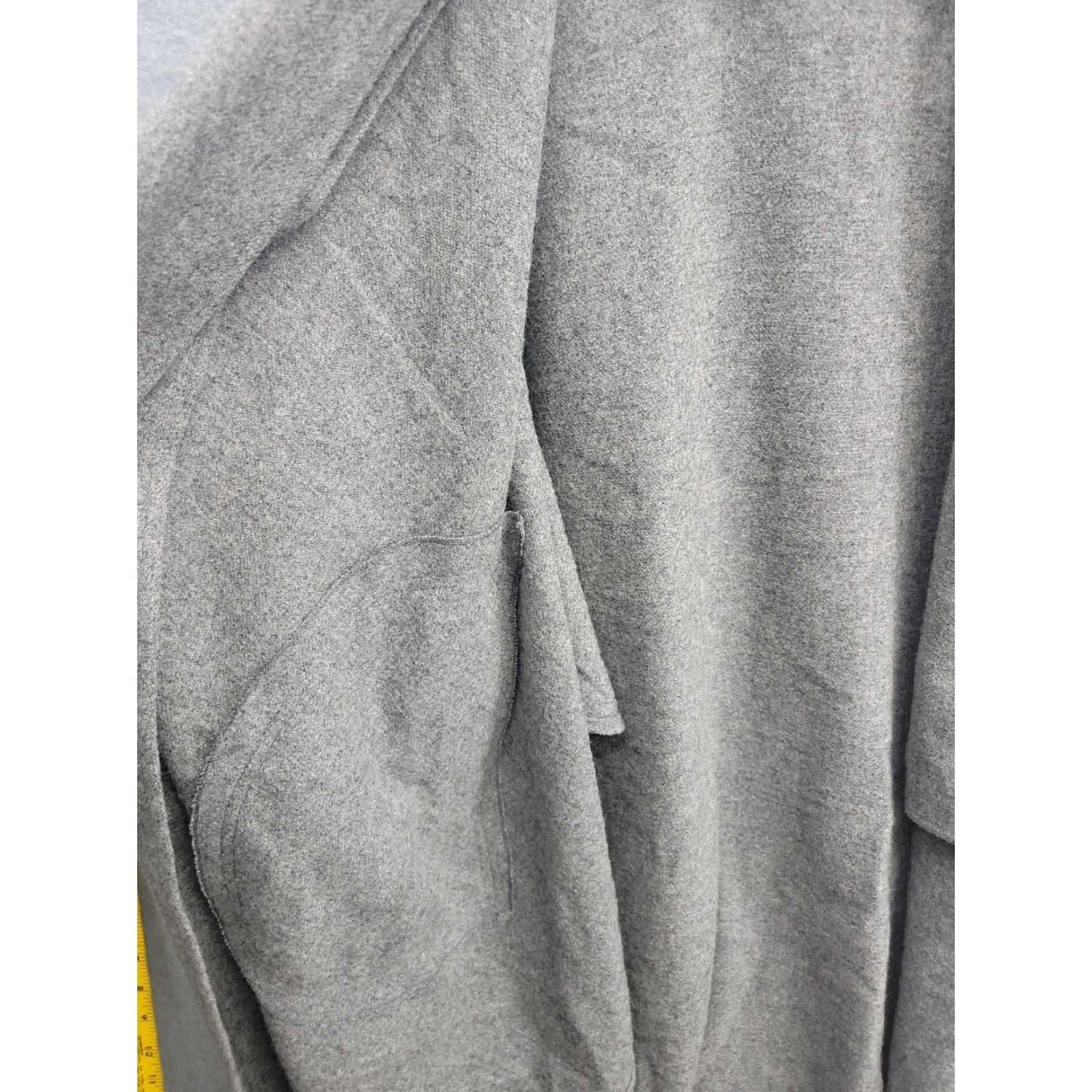Mackintosh VINTAGE Mackintosh Coat Womens Wool Overcoat Gray One Size Pockets Long Winter Casual Formal Party/Cocktail Ladies 1size Size ONE SIZE - 6 Thumbnail