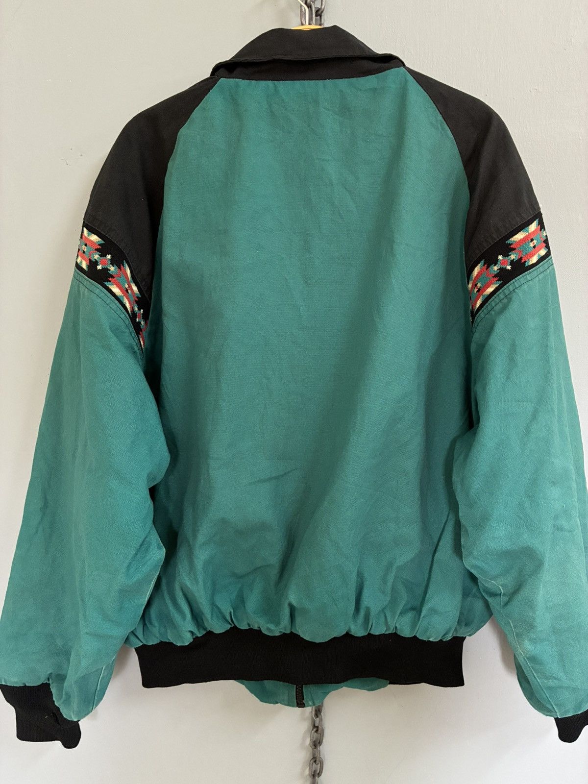 Express Vintage 80s Express Rider zip up Aztec Navajo motive jacket Size US XL / EU 56 / 4 - 4 Thumbnail