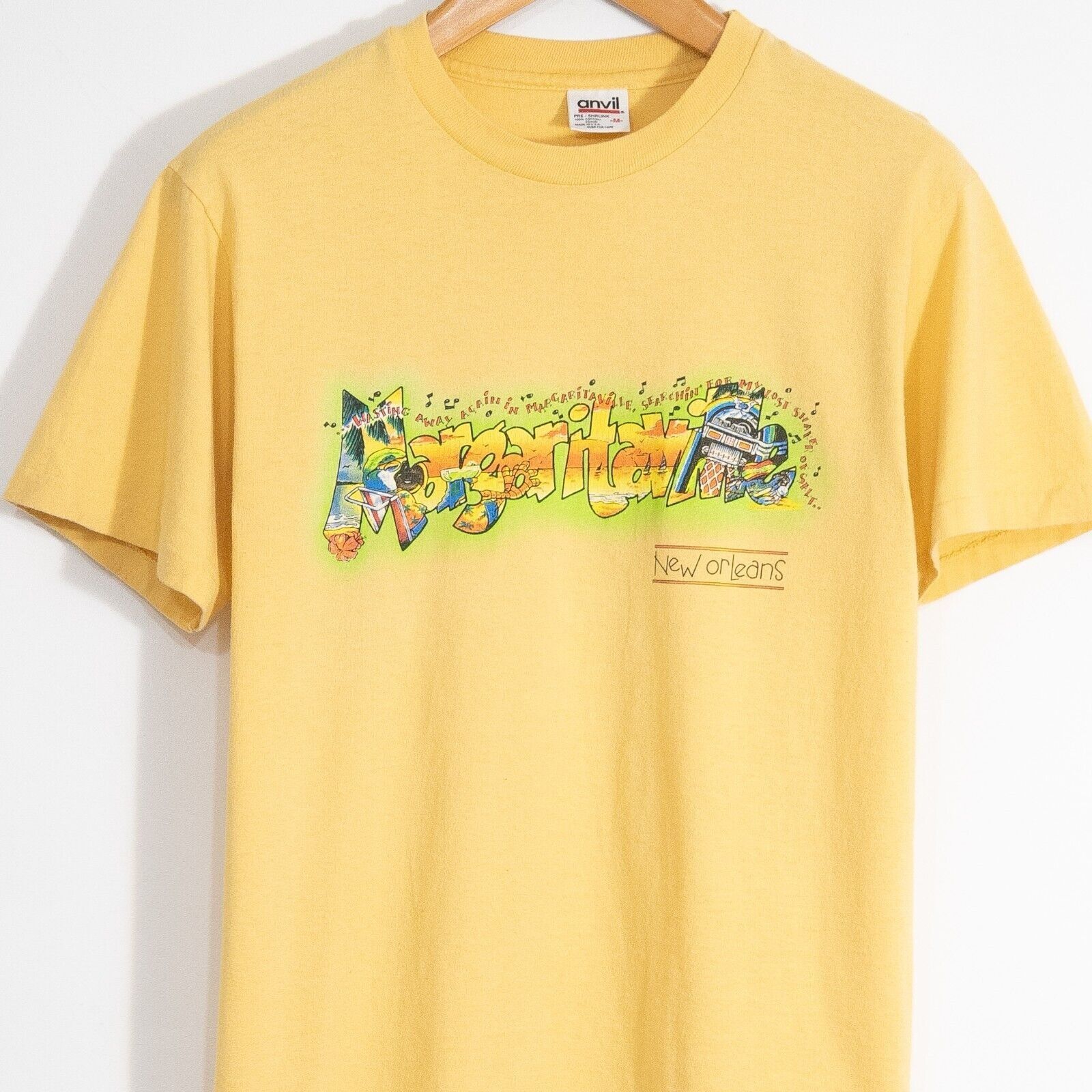 Vintage Vintage Margaritaville T Shirt M - New Orleans Distressed Size US M / EU 48-50 / 2 - 2 Thumbnail