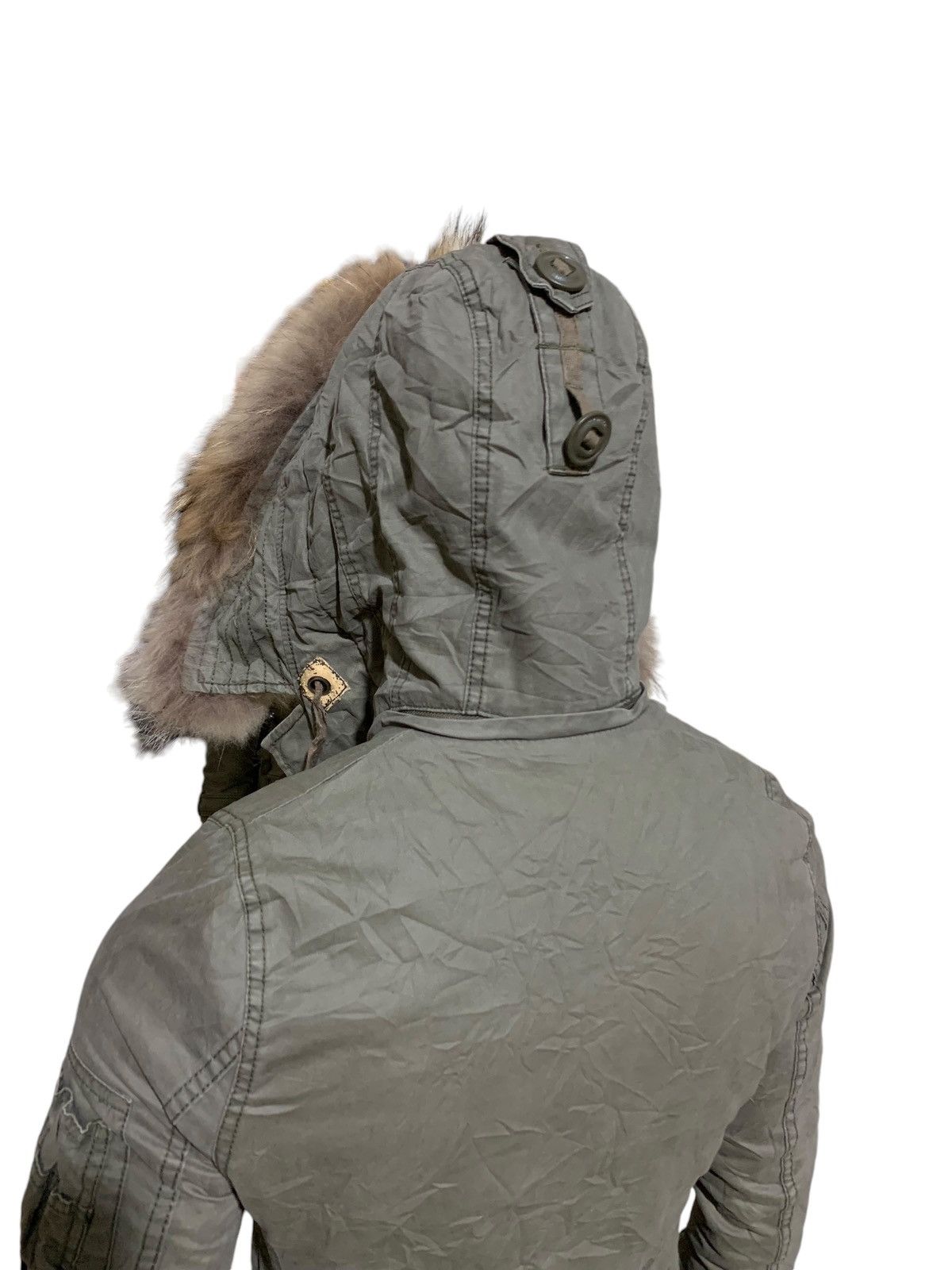 If Six Was Nine OG Moussy raccoon fur cargo military jacket GOA style Size US M / EU 48-50 / 2 - 11 Thumbnail