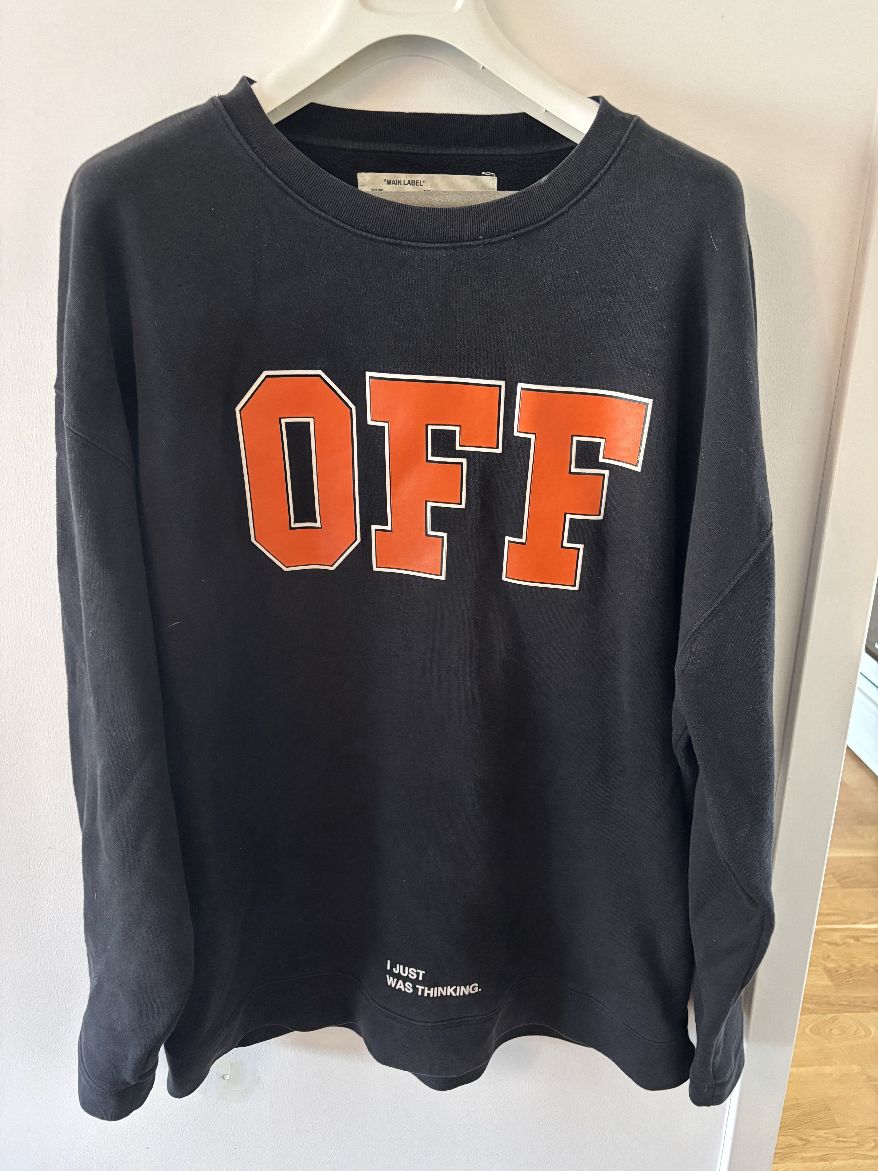 Off-White Off White Crewneck // I was Just Thinking Size US L / EU 52-54 / 3 - 1 Thumbnail