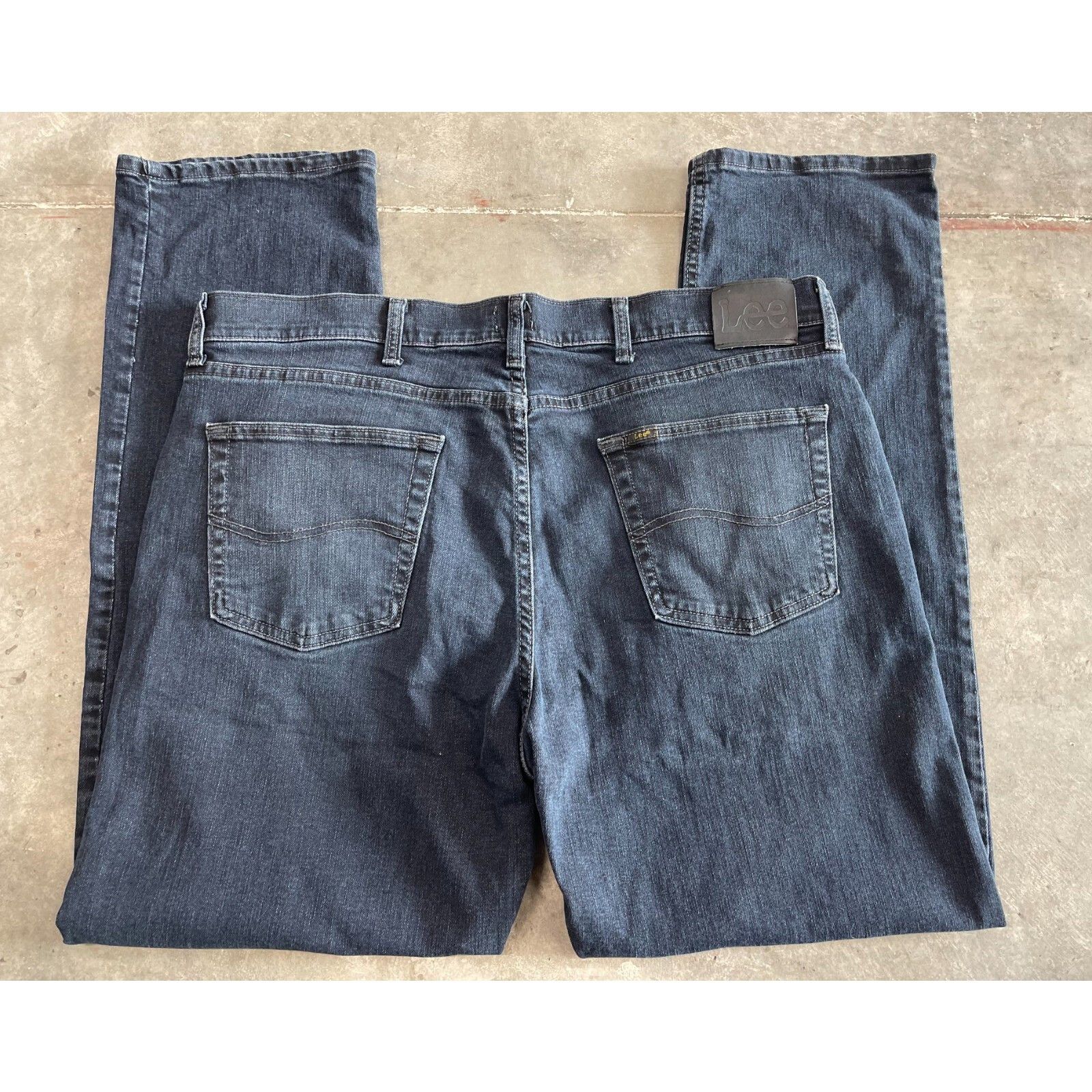 Lee VTG Y2K 90S LEE DENIM 38 X 32 STRAIGHT LEG SKATER BAGGY BLUE Size US 38 / EU 54 - 5 Thumbnail