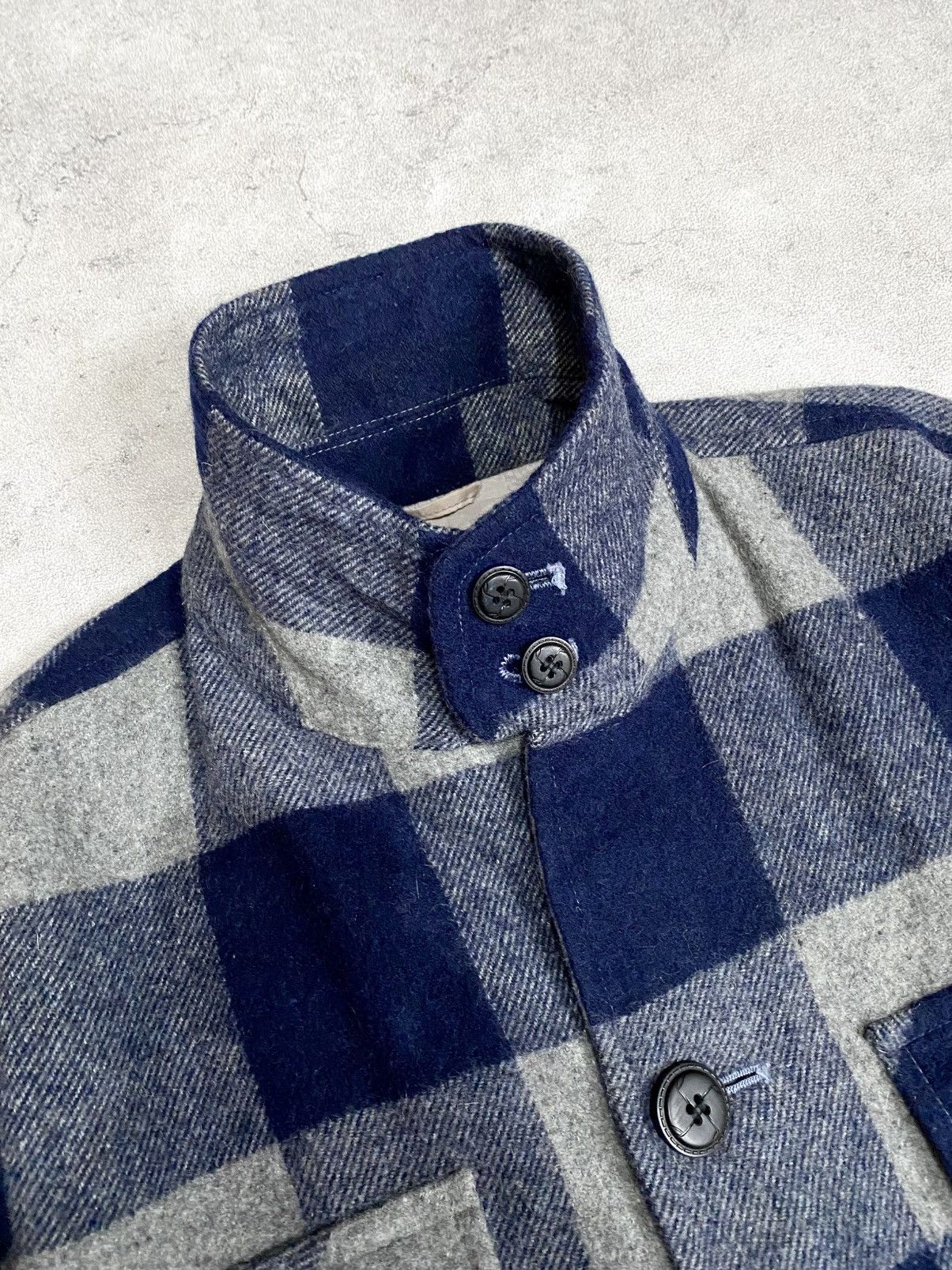 Japanese Brand Vintage Casual Wear Wool Blend Plaid Shirt Jacket Size US M / EU 48-50 / 2 - 7 Thumbnail
