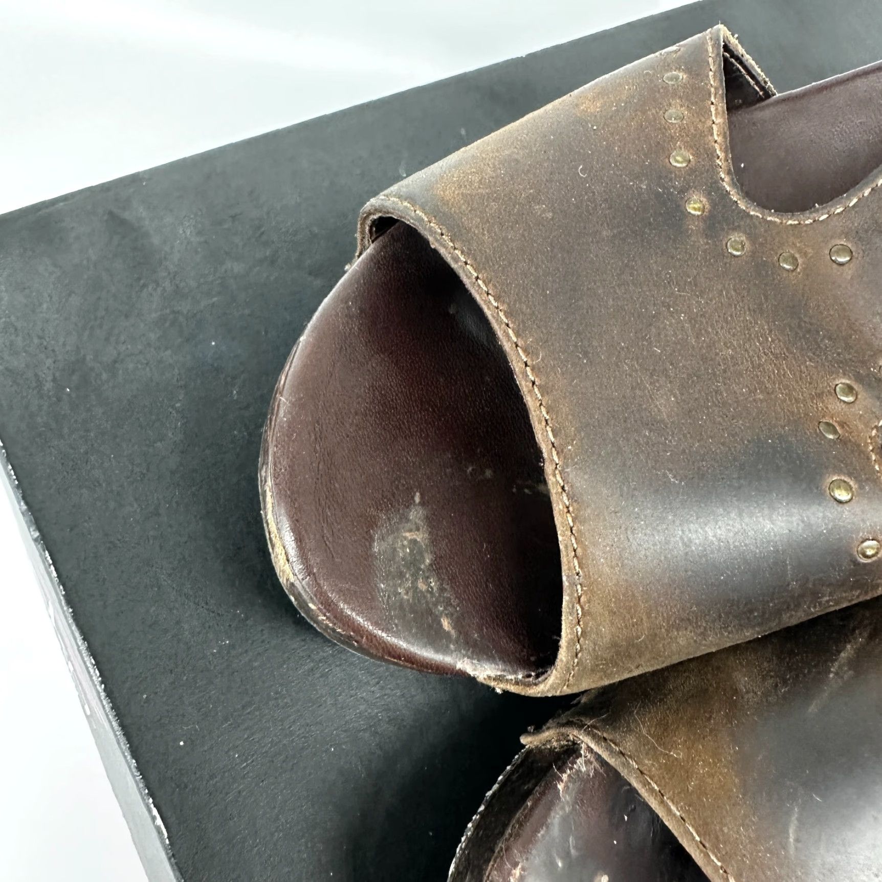 Dansko Dansko Sandal Womens 39 Leather Brown Slip On Casual Comfort Classic Ripley Crazy Horse Slide Shoes Size US 7 / IT 37 - 5 Thumbnail