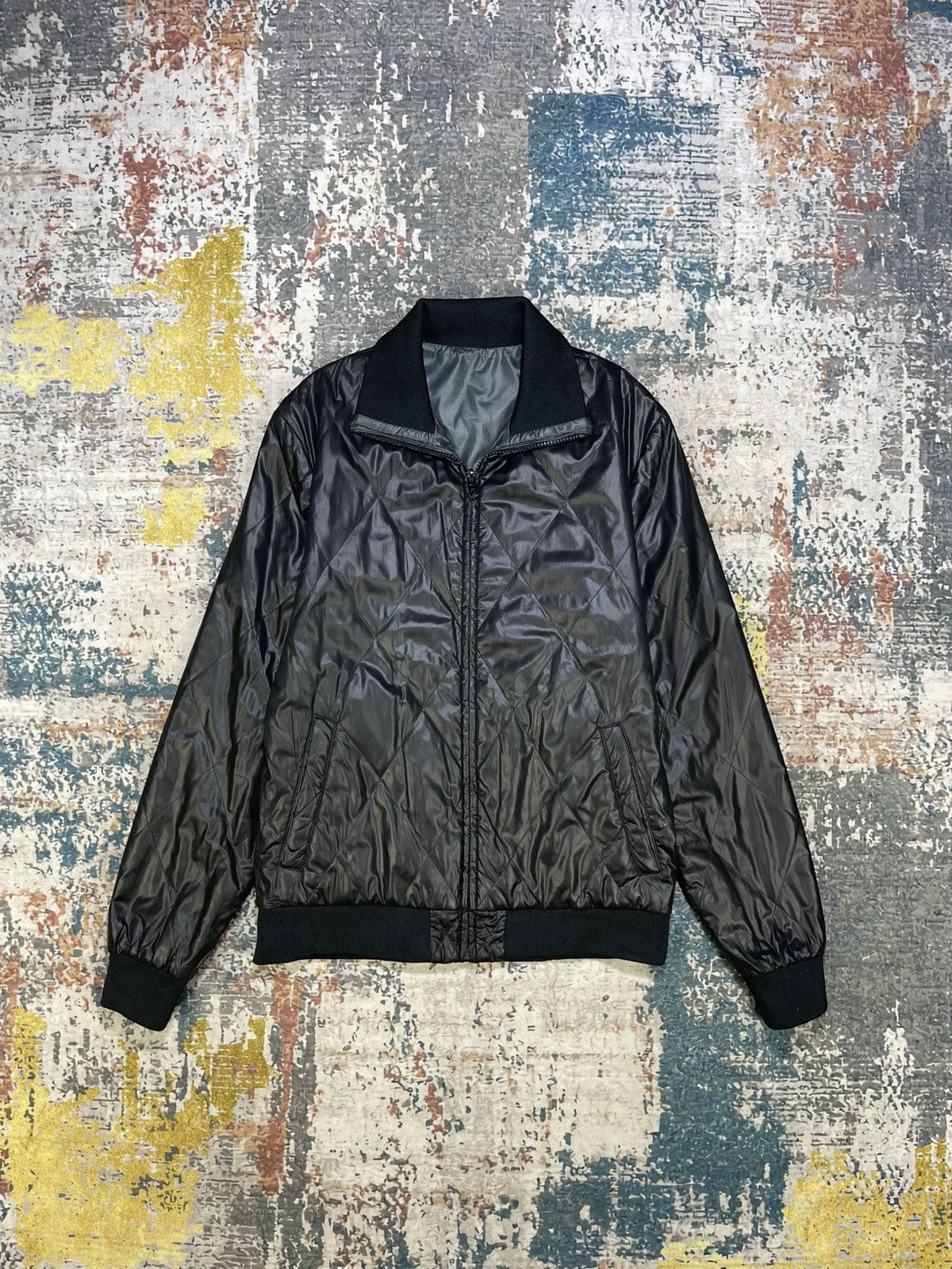 Katharine Hamnett London Katharine Hamnett Quilted Reversible Nylon Jacket Size L / US 10 / IT 46 - 1 Thumbnail