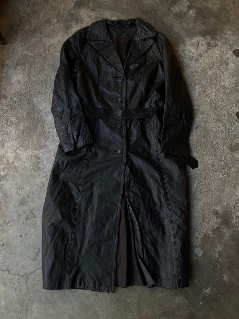 YSL coat leather jacket vintage