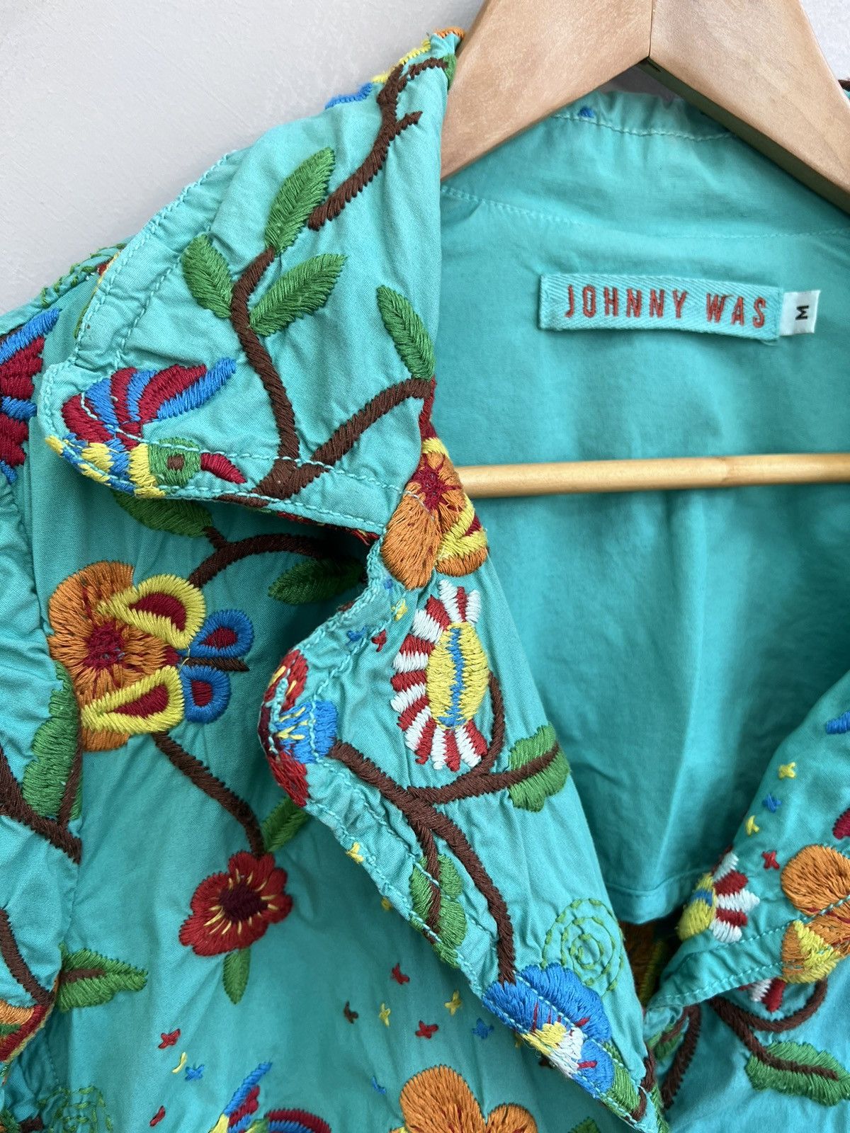 Johnny Was × Vintage Biya by Johnny Was cotton Blazer made in USA floral Size S / US 4 / IT 40 - 6 Thumbnail