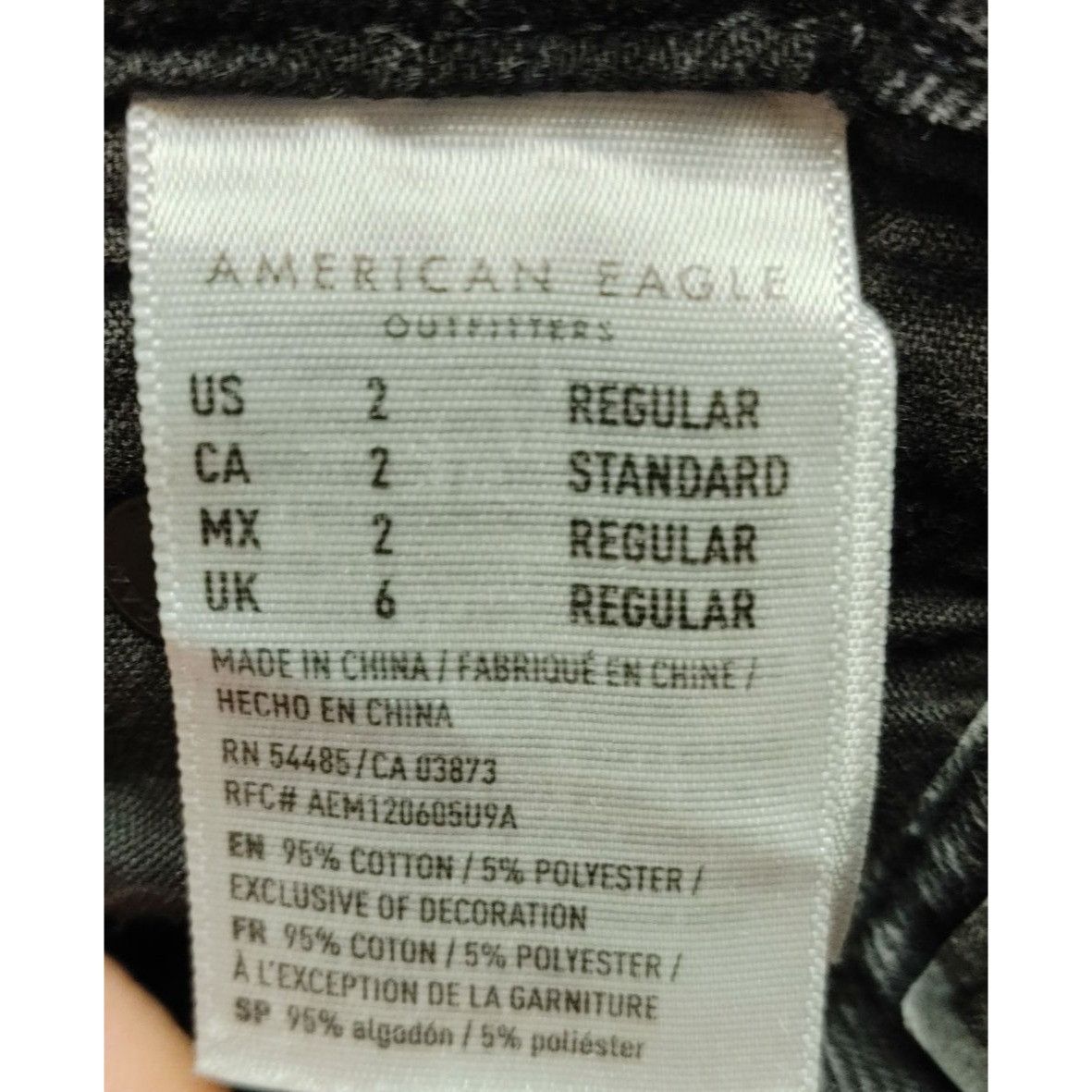 Other American Eagle Outfitters Women's Relaxed Fit Black Denim M Size 26" / US 2 / IT 38 - 5 Thumbnail
