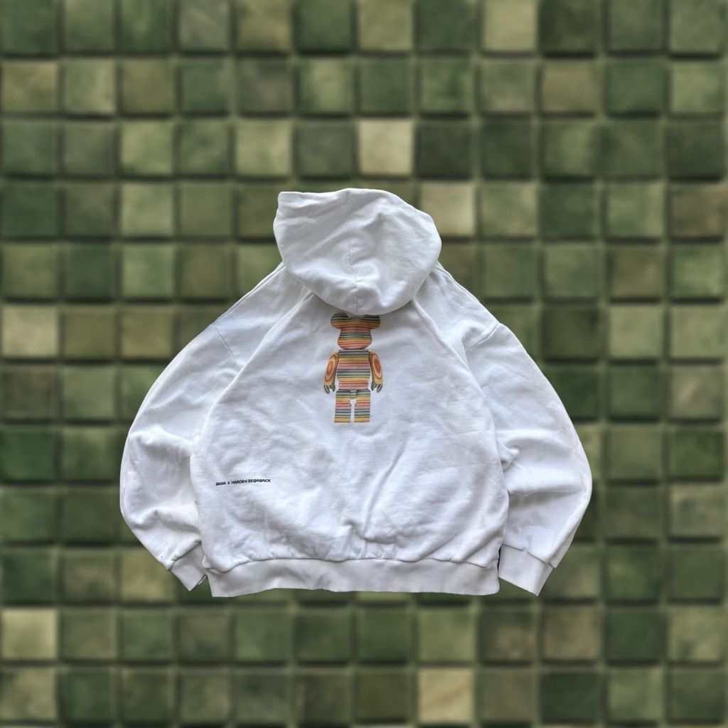 Pangaia VINTAGE Pangaia Hoodie Logo Be@rbrick Big Oversized White 2XL Mens Size US XXL / EU 58 / 5 - 1 Thumbnail